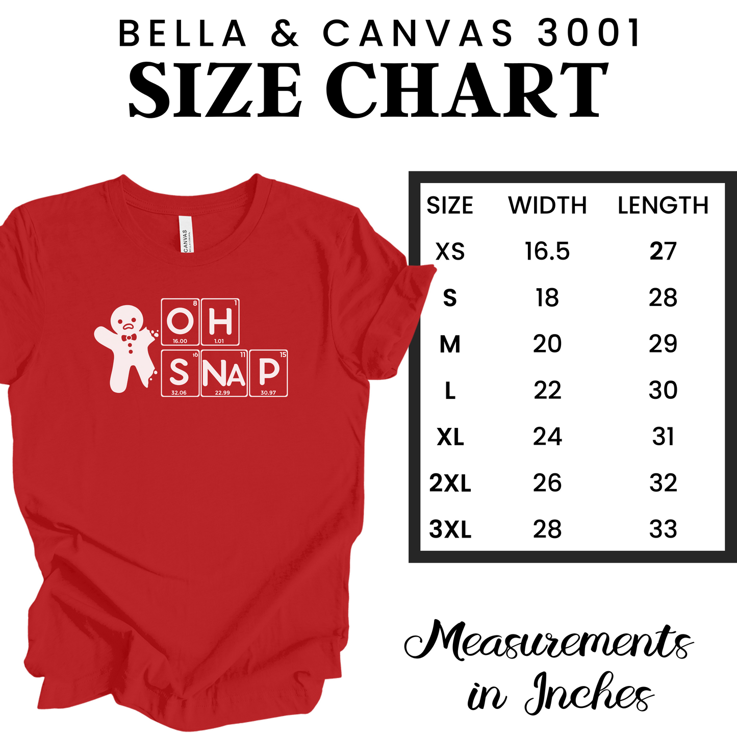 Oh Snap Science Christmas Shirt, Christmas T-Shirt, Holiday T-Shirt, Science Holiday Shirt