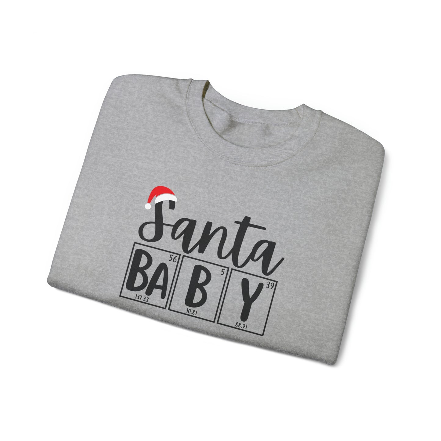 Santa Baby Chemistry Crewneck Sweatshirt, Christmas Holiday Sweater, Periodic Table, Scientist Gift, Science Teacher Gift, Breaking Bad