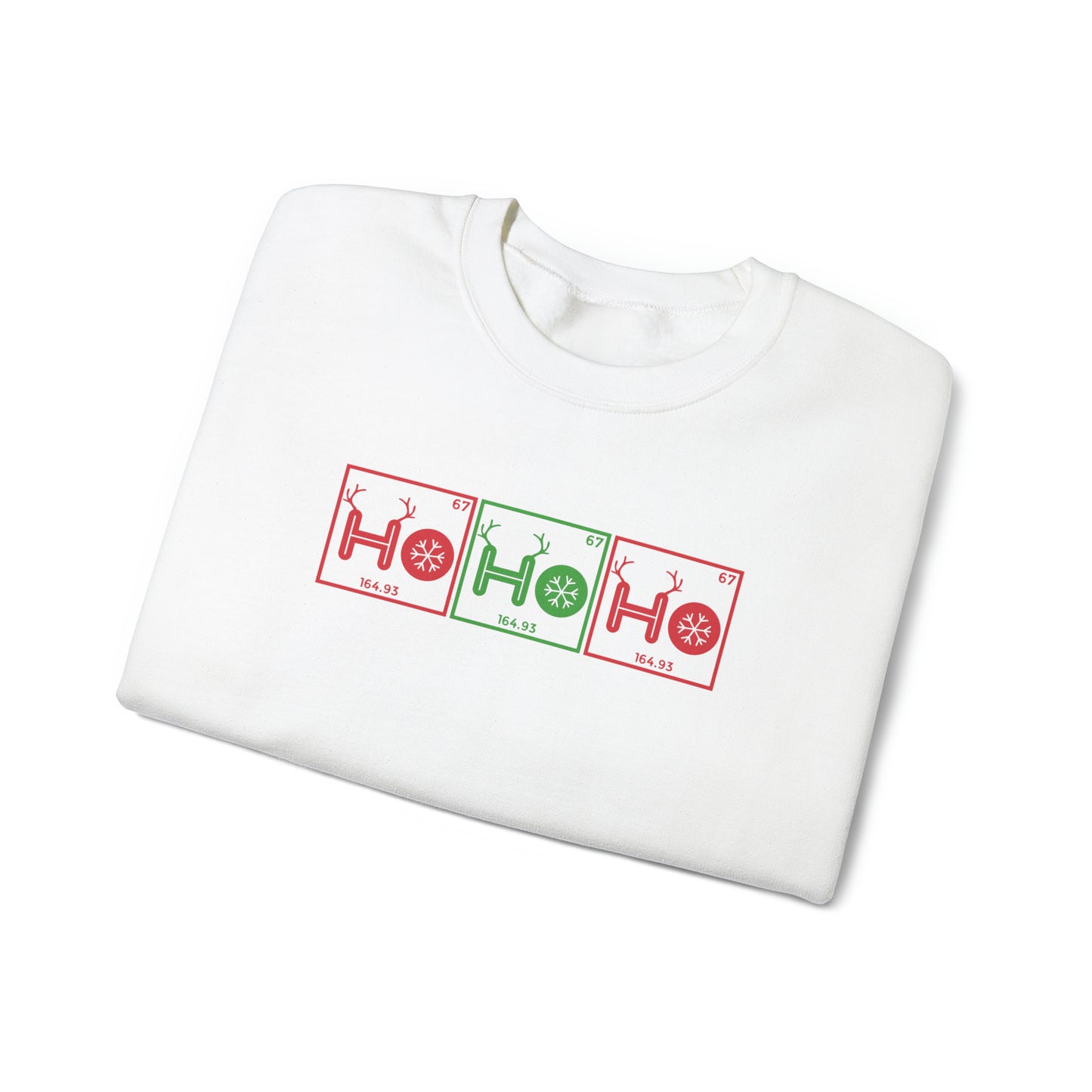 Ho Ho Ho Chemistry Crewneck Sweatshirt, Christmas Holiday Sweater, Periodic Table, Scientist Gift, Science Teacher Gift, Breaking Bad