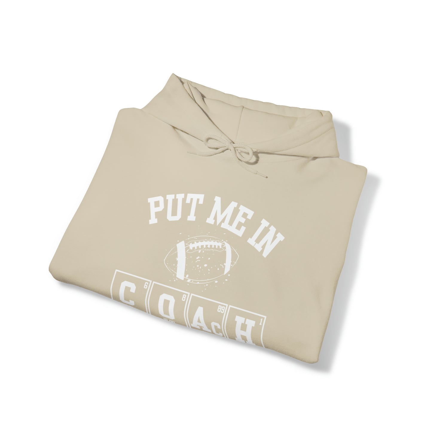 ADULT - Put Me in Coach Hooded Sweatshirt - Football Game Day Science Hoodie