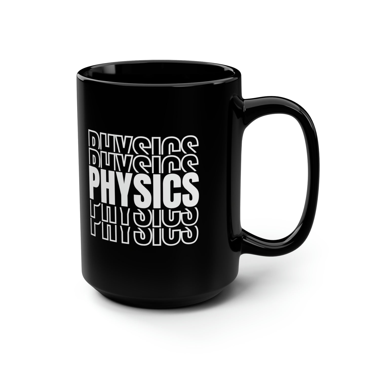 15oz - Physics Science Mug - Black