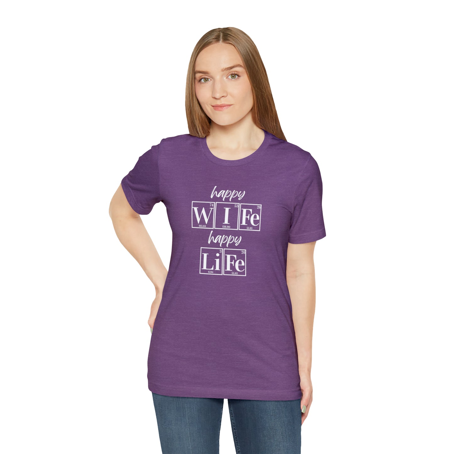 Happy Wife Happy Life Shirt, Marriage Shirt, Marriage shirt, Periodic Table Humor, Science-Themed Tee, Chemistry of Love