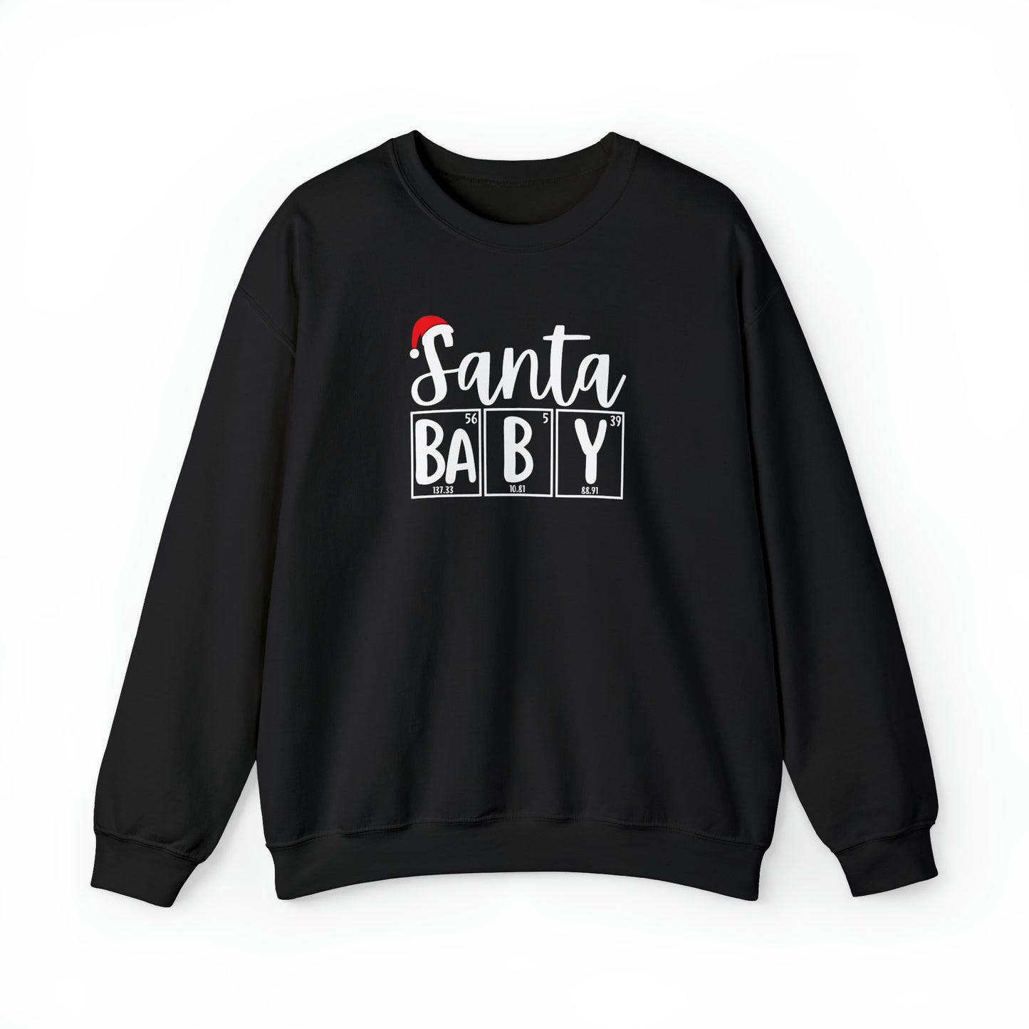 Santa Baby Chemistry Crewneck Sweatshirt, Christmas Holiday Sweater, Periodic Table, Scientist Gift, Science Teacher Gift, Breaking Bad