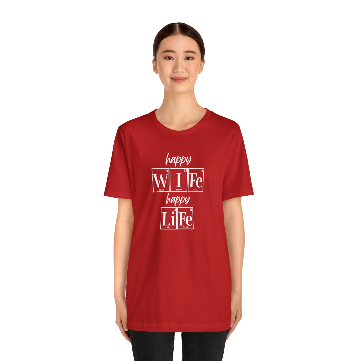Happy Wife Happy Life Shirt, Marriage Shirt, Marriage shirt, Periodic Table Humor, Science-Themed Tee, Chemistry of Love