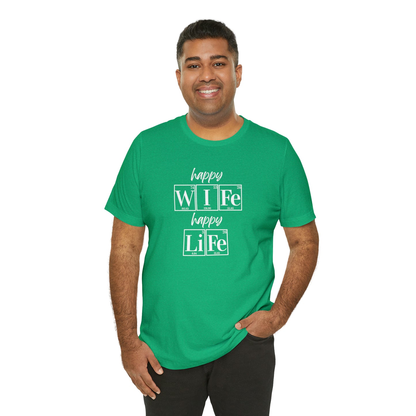 Happy Wife Happy Life Shirt, Marriage Shirt, Marriage shirt, Periodic Table Humor, Science-Themed Tee, Chemistry of Love