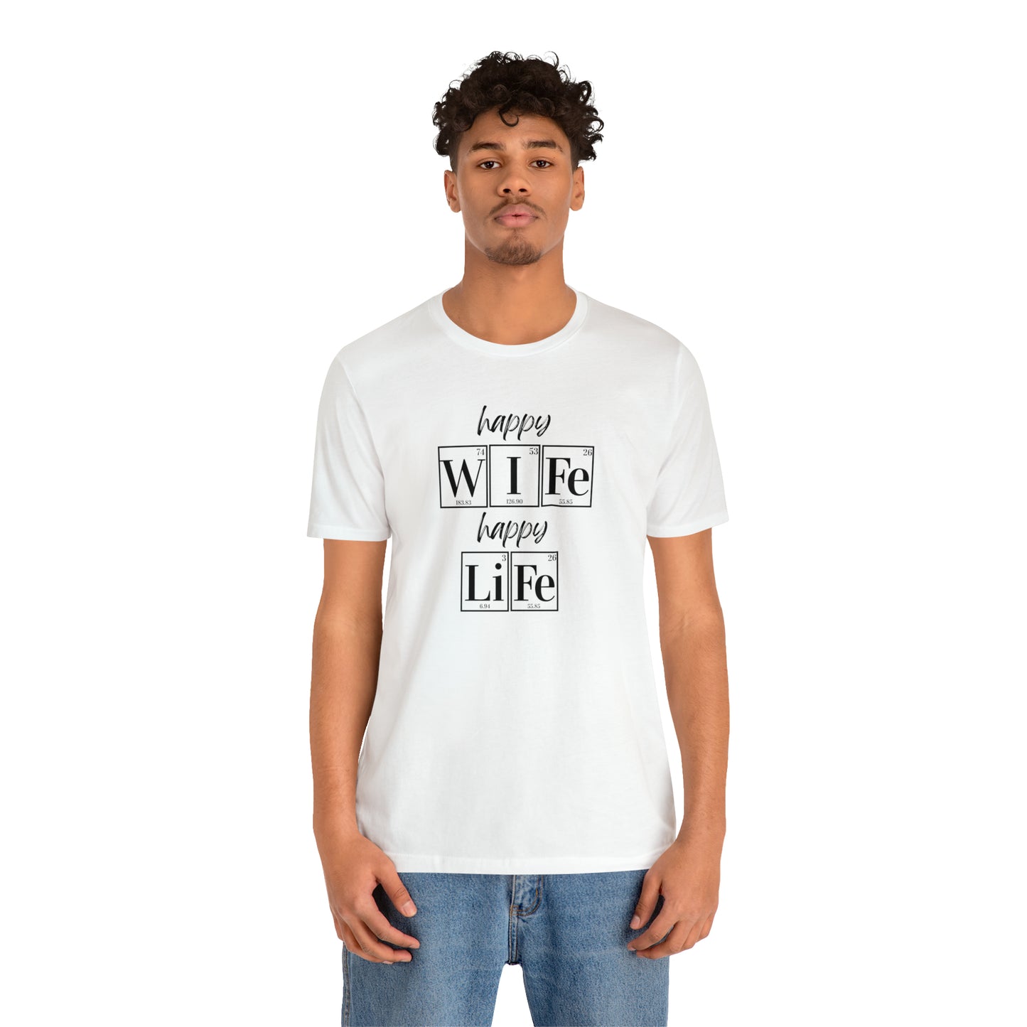 Happy Wife Happy Life Shirt, Marriage Shirt, Marriage shirt, Periodic Table Humor, Science-Themed Tee, Chemistry of Love