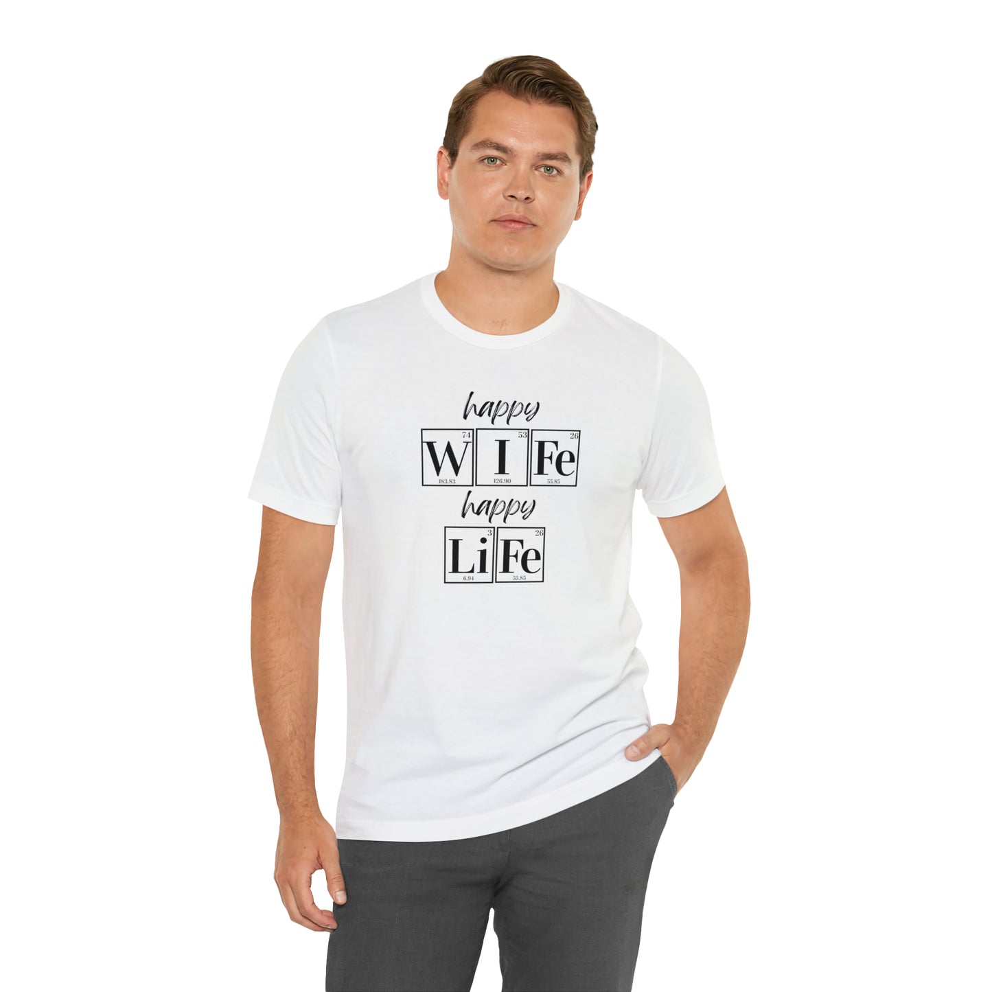 Happy Wife Happy Life Shirt, Marriage Shirt, Marriage shirt, Periodic Table Humor, Science-Themed Tee, Chemistry of Love
