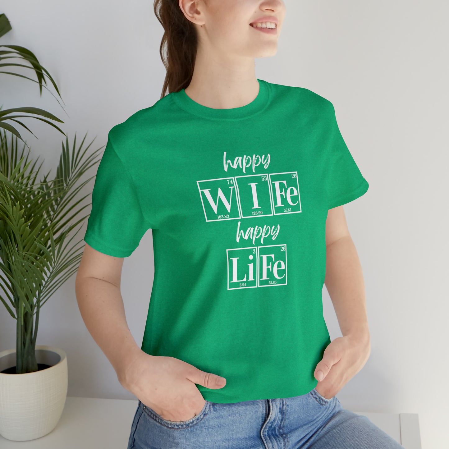 Happy Wife Happy Life Shirt, Marriage Shirt, Marriage shirt, Periodic Table Humor, Science-Themed Tee, Chemistry of Love