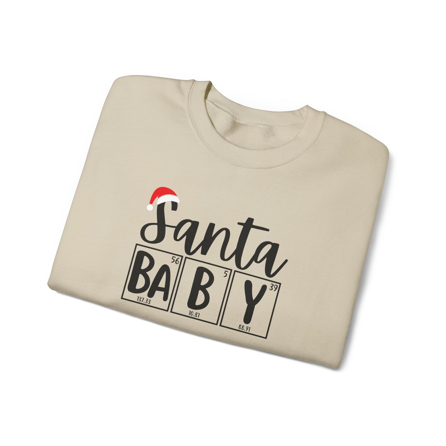 Santa Baby Chemistry Crewneck Sweatshirt, Christmas Holiday Sweater, Periodic Table, Scientist Gift, Science Teacher Gift, Breaking Bad