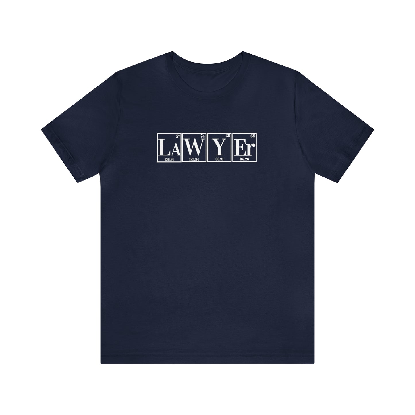 Lawyer Shirt, Science Shirt, Periodic Table Humor ,Legal Fashion, Science-Themed tee