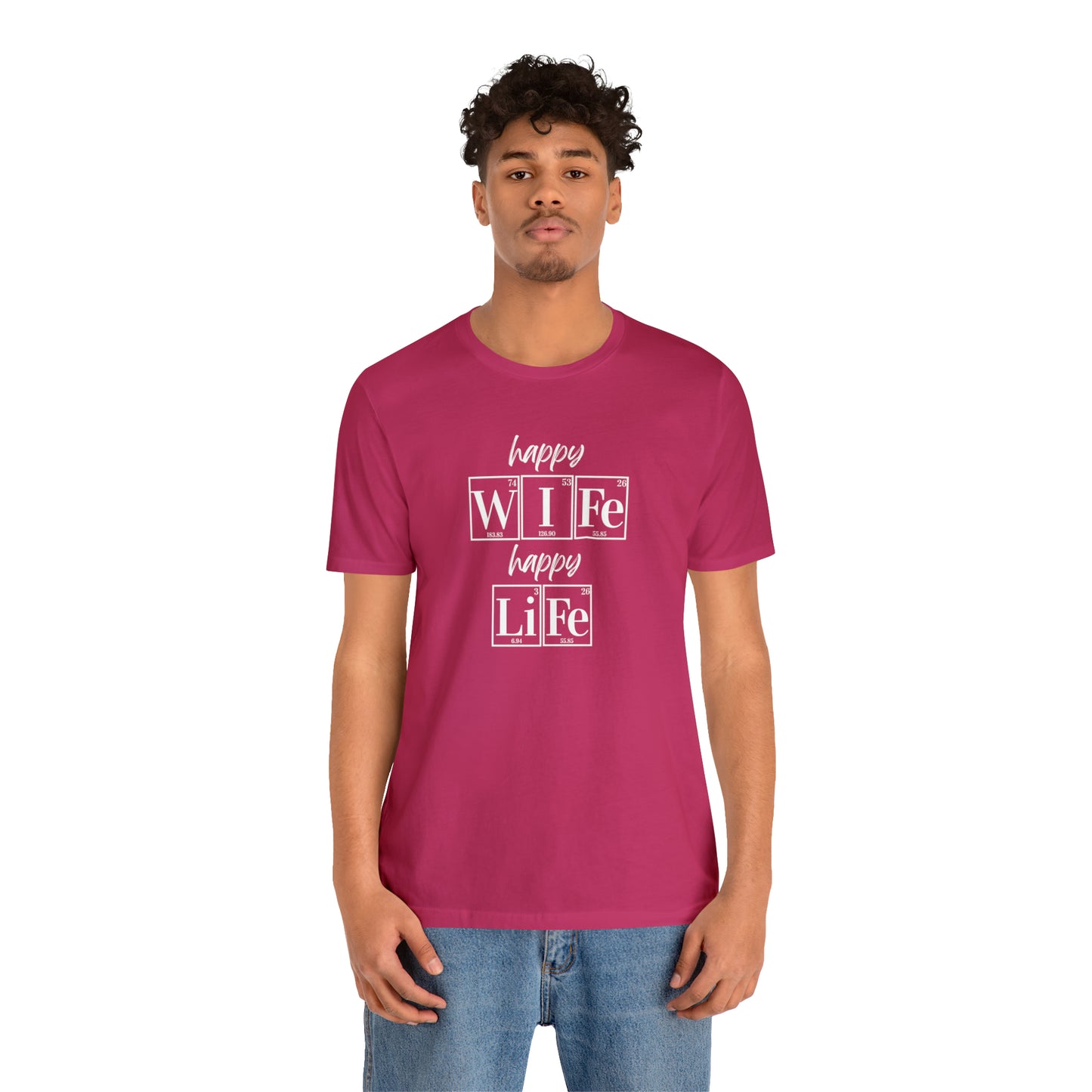 Happy Wife Happy Life Shirt, Marriage Shirt, Marriage shirt, Periodic Table Humor, Science-Themed Tee, Chemistry of Love