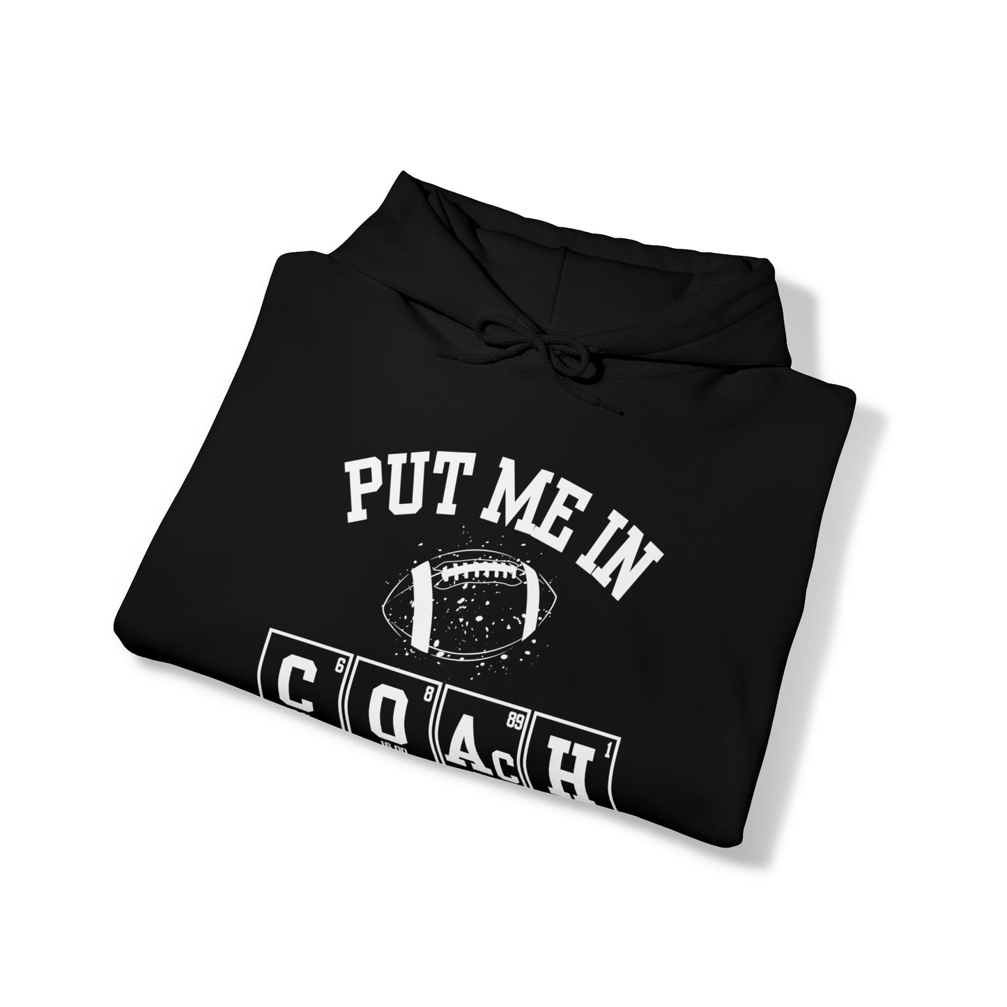 ADULT - Put Me in Coach Hooded Sweatshirt - Football Game Day Science Hoodie