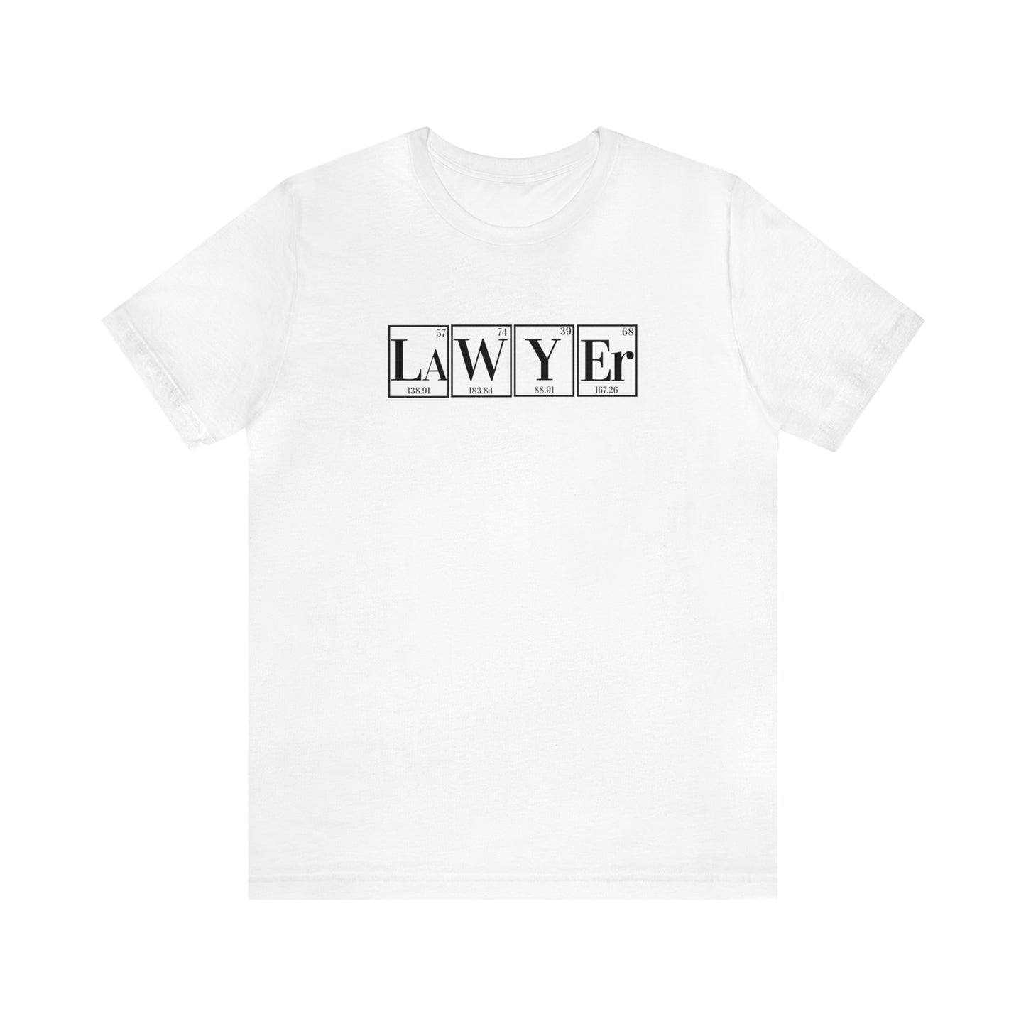 Lawyer Shirt, Science Shirt, Periodic Table Humor ,Legal Fashion, Science-Themed tee