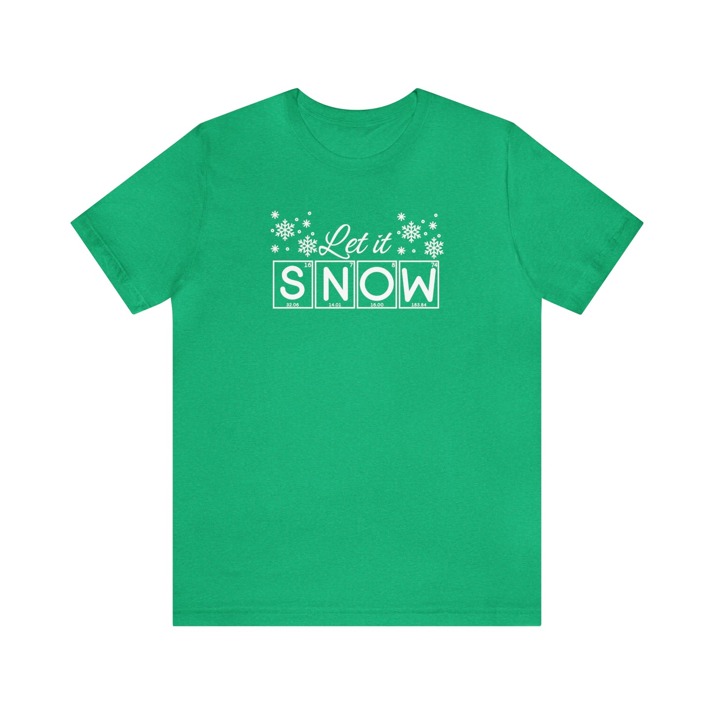 Let it Snow Science Christmas Shirt, Christmas T-Shirt, Holiday T-Shirt, Science Holiday Shirt