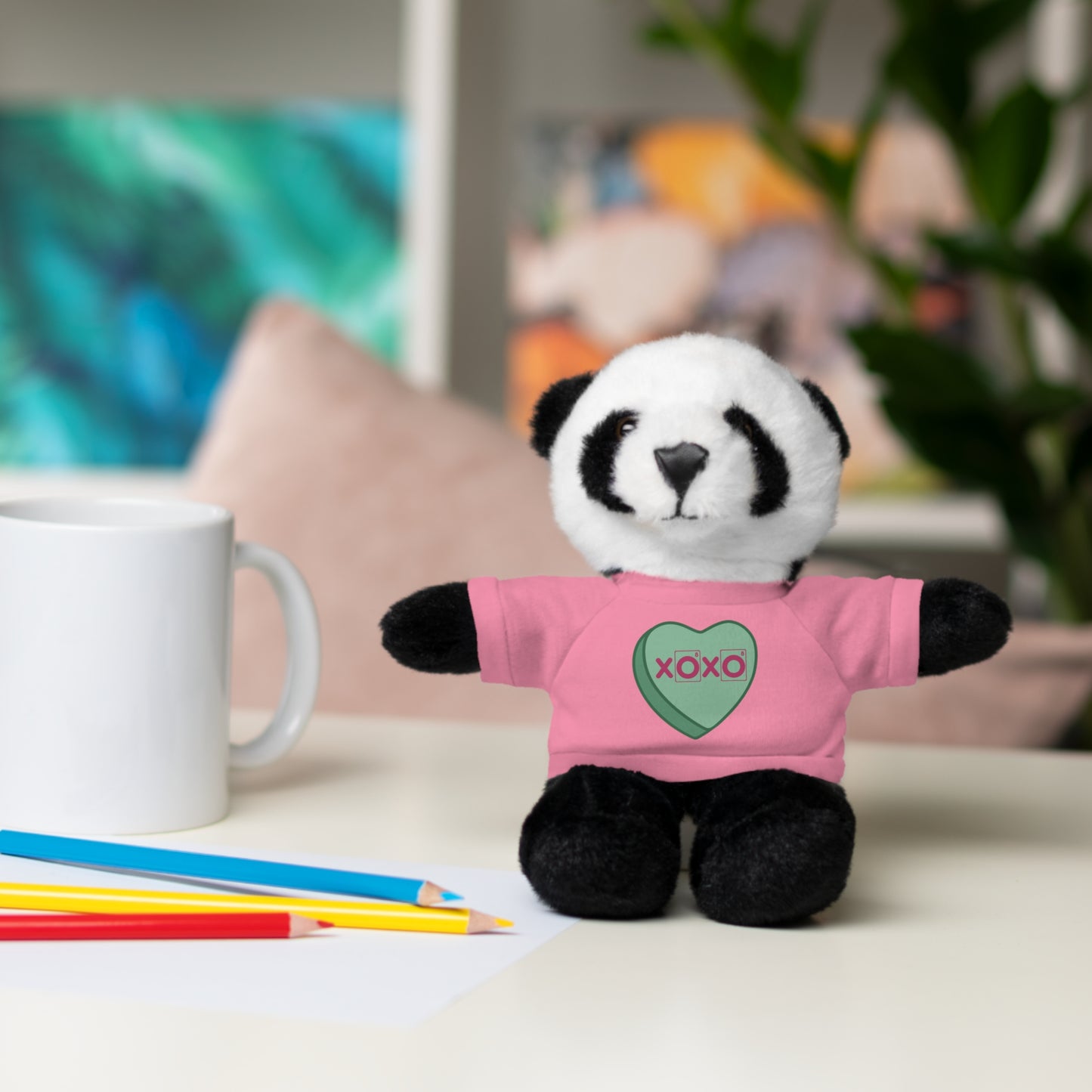XOXO - Science Valentine Stuffed Animal Plushie, Chemistry Plush, Valentines Day Bear, Gift for Her, Gift for Him, Periodic Table