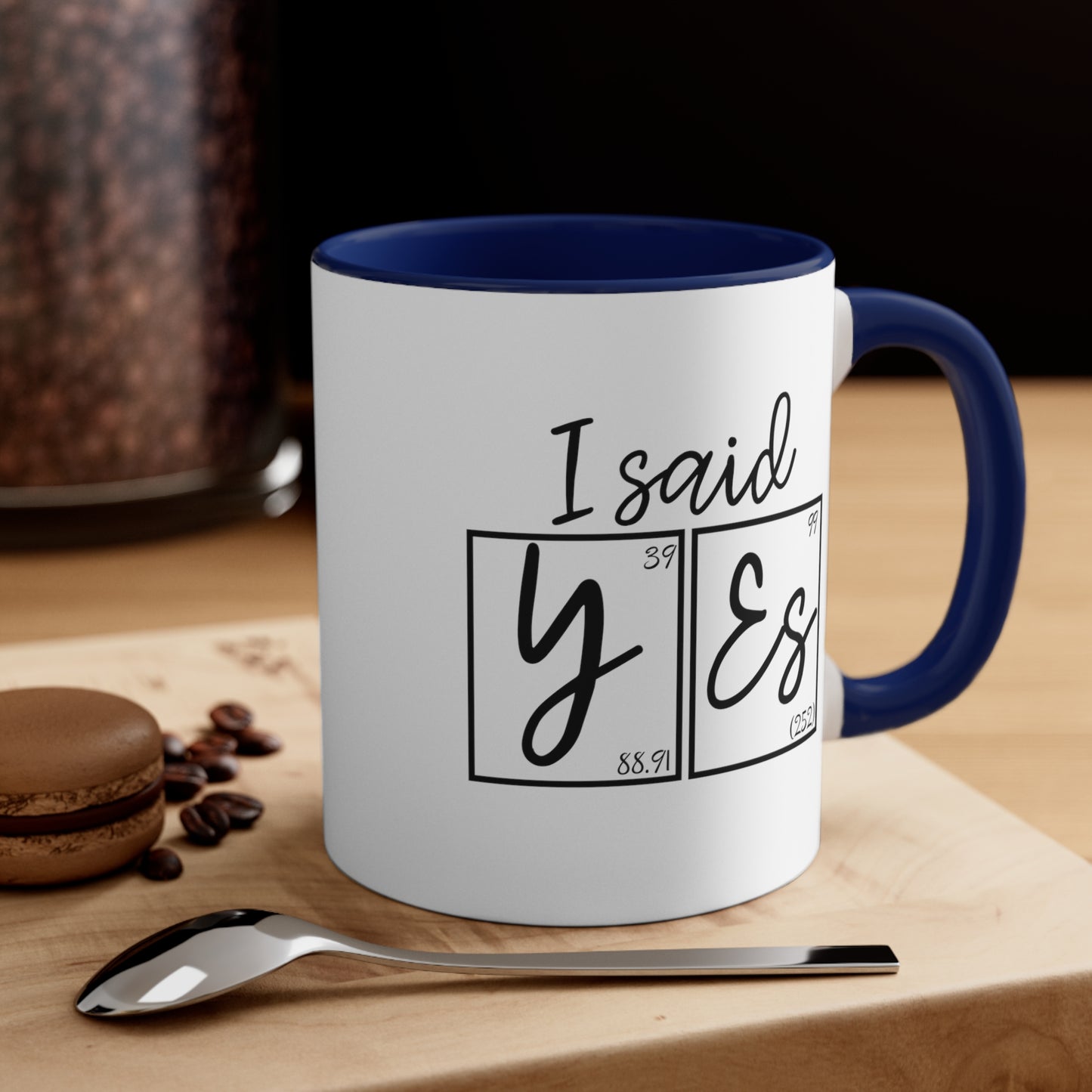 11oz - I Said Yes! Engagement Announcement Science Mug