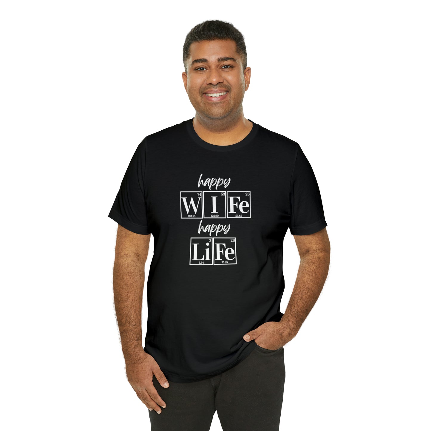 Happy Wife Happy Life Shirt, Marriage Shirt, Marriage shirt, Periodic Table Humor, Science-Themed Tee, Chemistry of Love