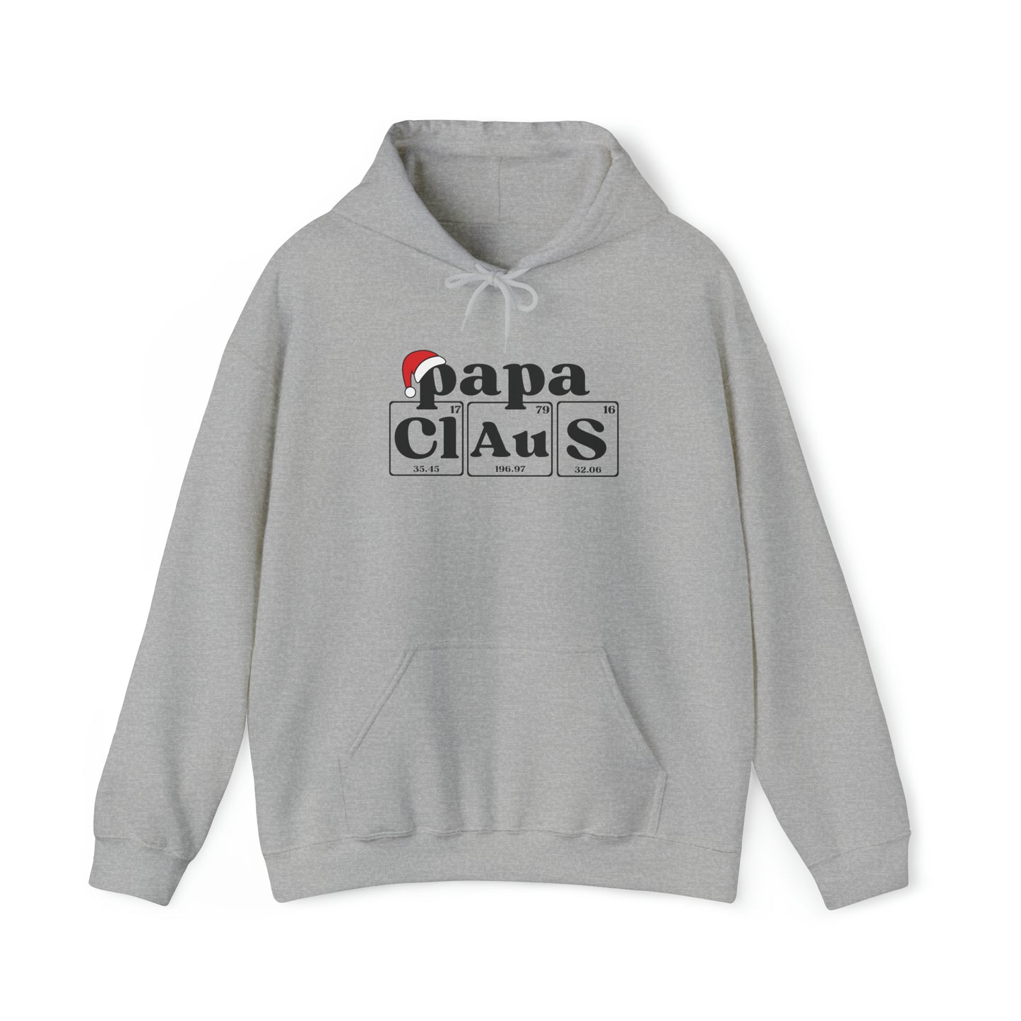 PaPa Claus Christmas Hoodie, Periodic Table Gift, Christmas Chemistry Sweater, Breaking Bad, Holiday Sweatshirt, Science Teacher, Scientist