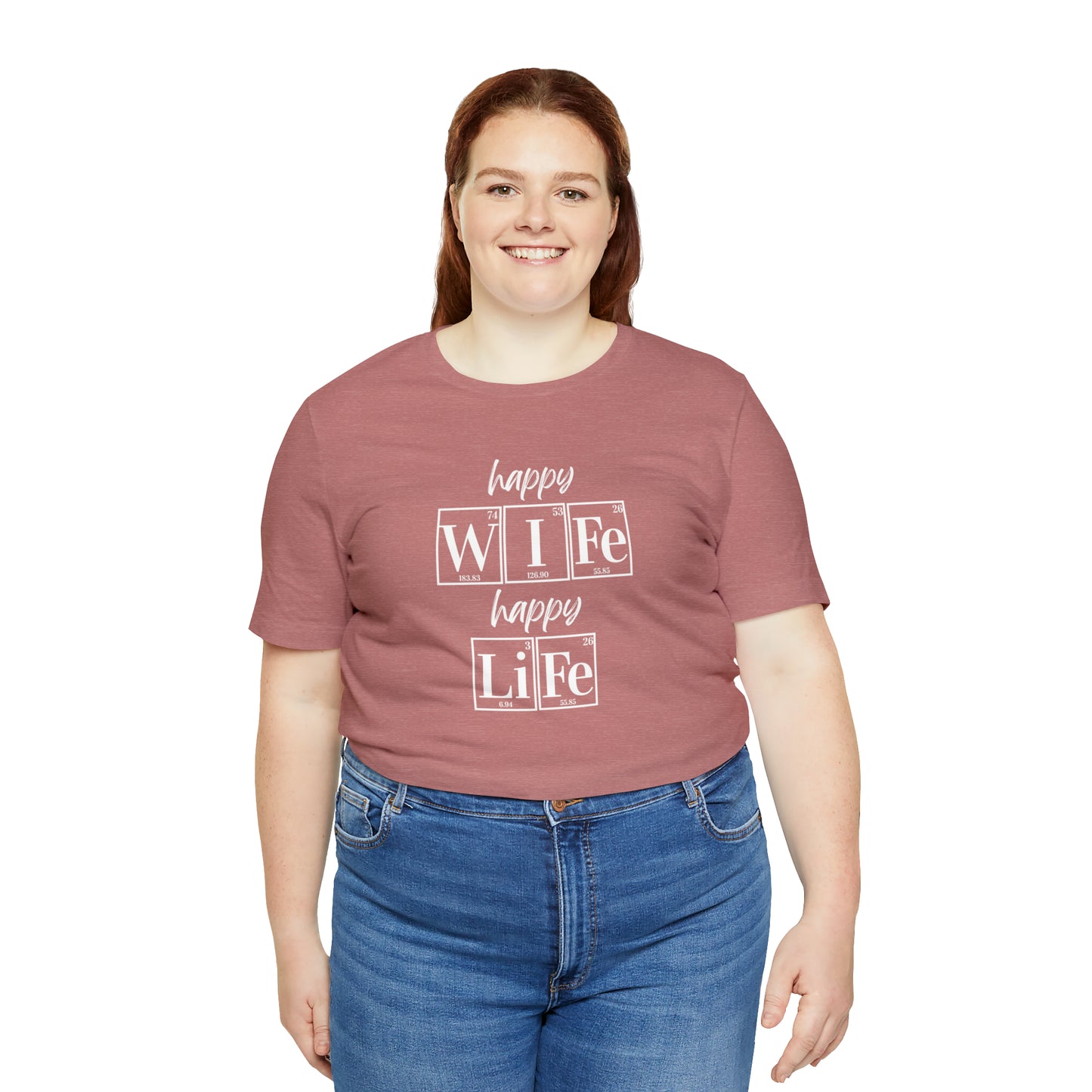 Happy Wife Happy Life Shirt, Marriage Shirt, Marriage shirt, Periodic Table Humor, Science-Themed Tee, Chemistry of Love