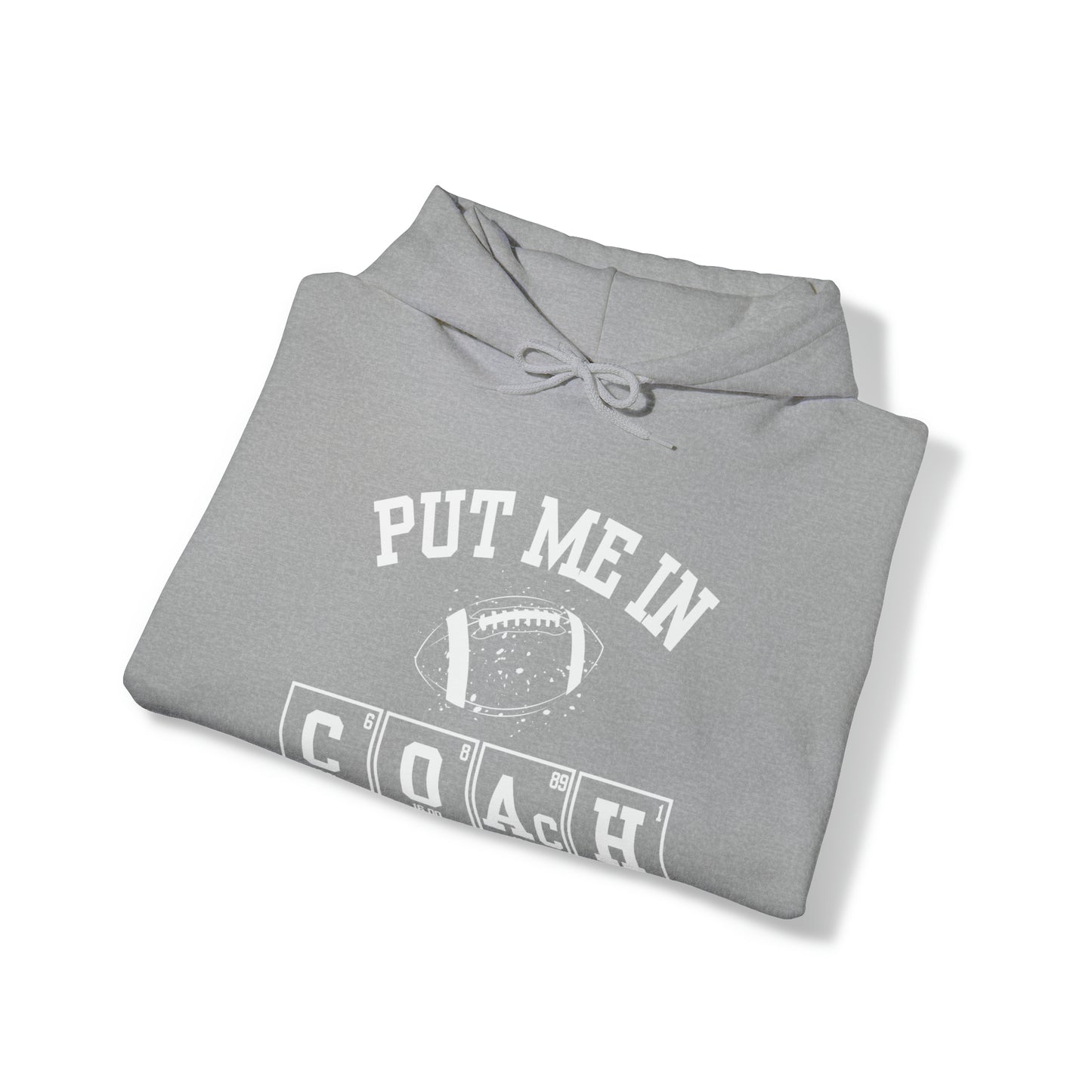 ADULT - Put Me in Coach Hooded Sweatshirt - Football Game Day Science Hoodie