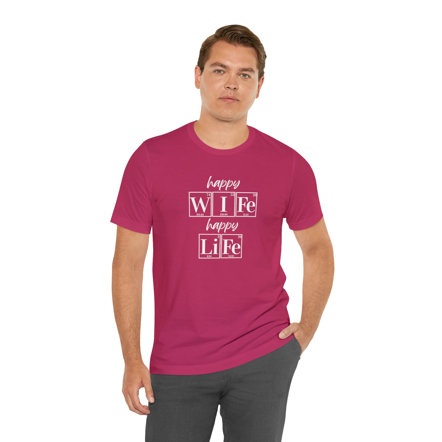 Happy Wife Happy Life Shirt, Marriage Shirt, Marriage shirt, Periodic Table Humor, Science-Themed Tee, Chemistry of Love