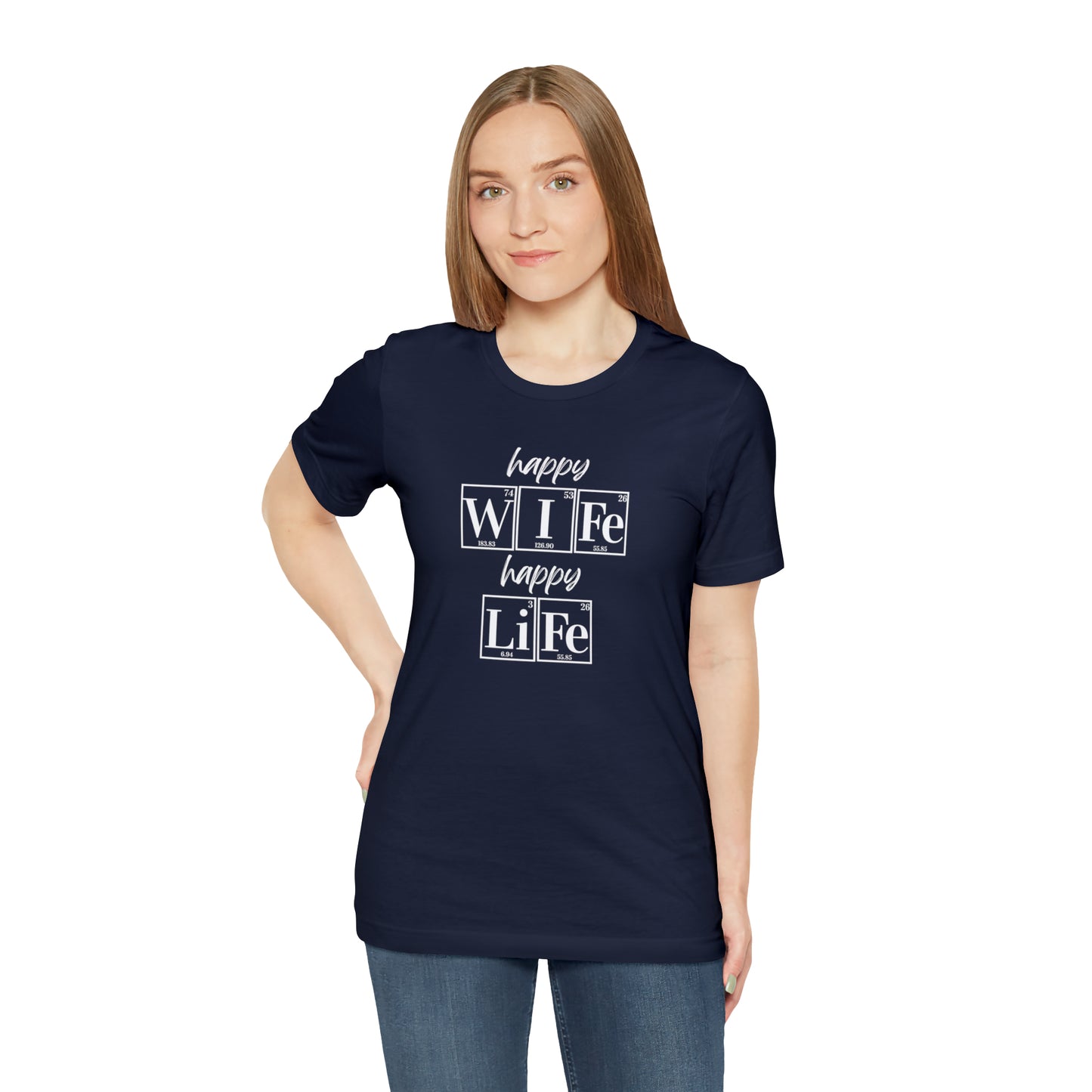 Happy Wife Happy Life Shirt, Marriage Shirt, Marriage shirt, Periodic Table Humor, Science-Themed Tee, Chemistry of Love
