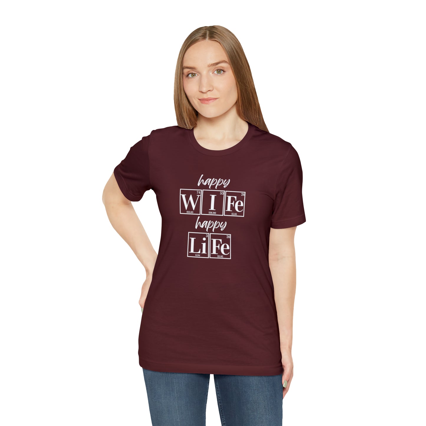 Happy Wife Happy Life Shirt, Marriage Shirt, Marriage shirt, Periodic Table Humor, Science-Themed Tee, Chemistry of Love