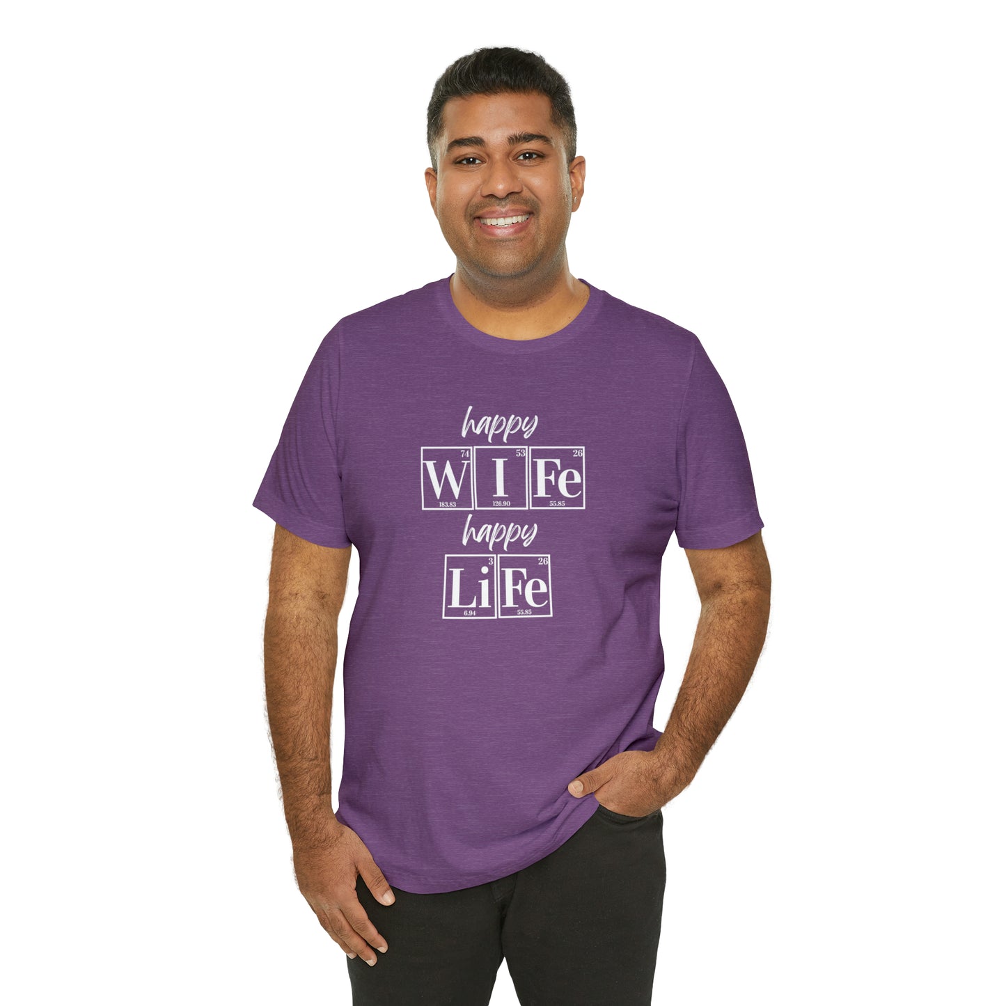 Happy Wife Happy Life Shirt, Marriage Shirt, Marriage shirt, Periodic Table Humor, Science-Themed Tee, Chemistry of Love