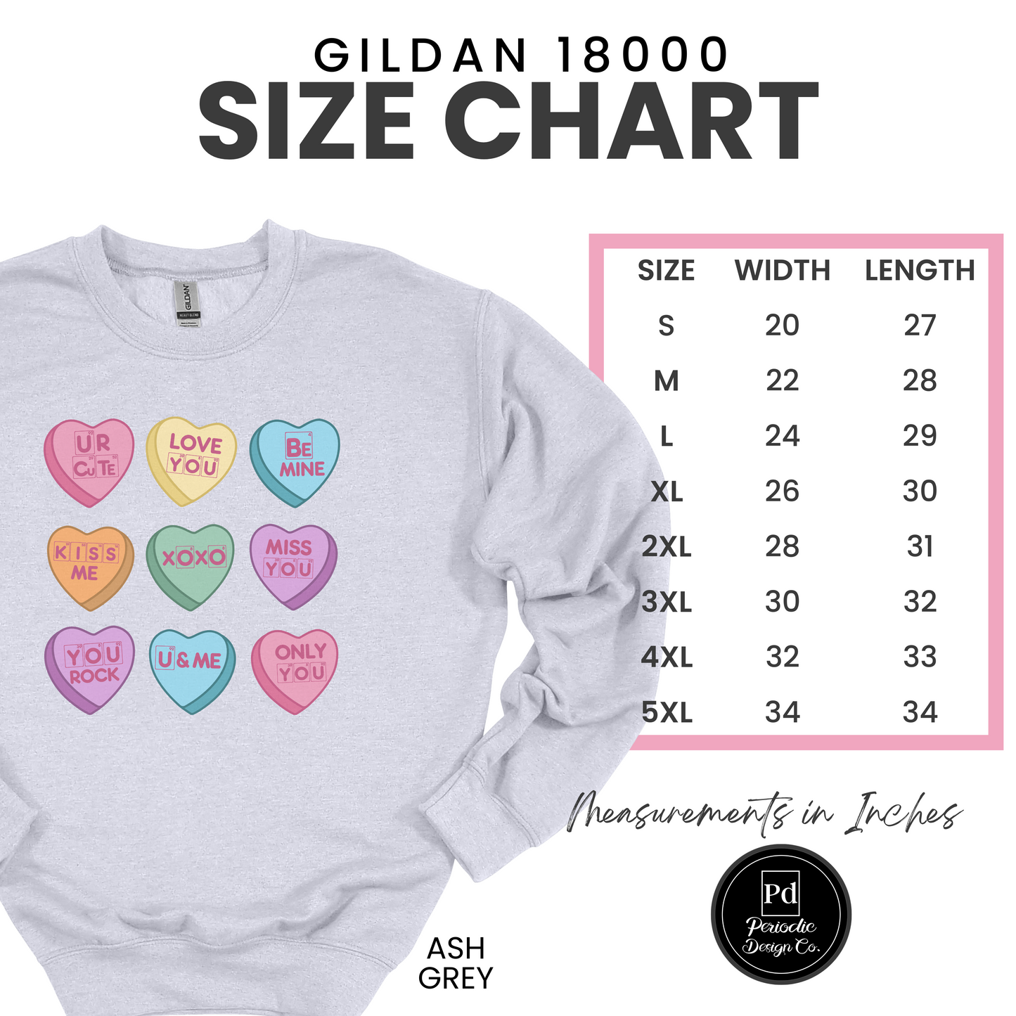 Science Valentine Candy Hearts Sweatshirt, Be Mine Shirt, Conversation Hearts, Gift for Her, Periodic Table, Breaking Bad, XOXO Sweatshirt