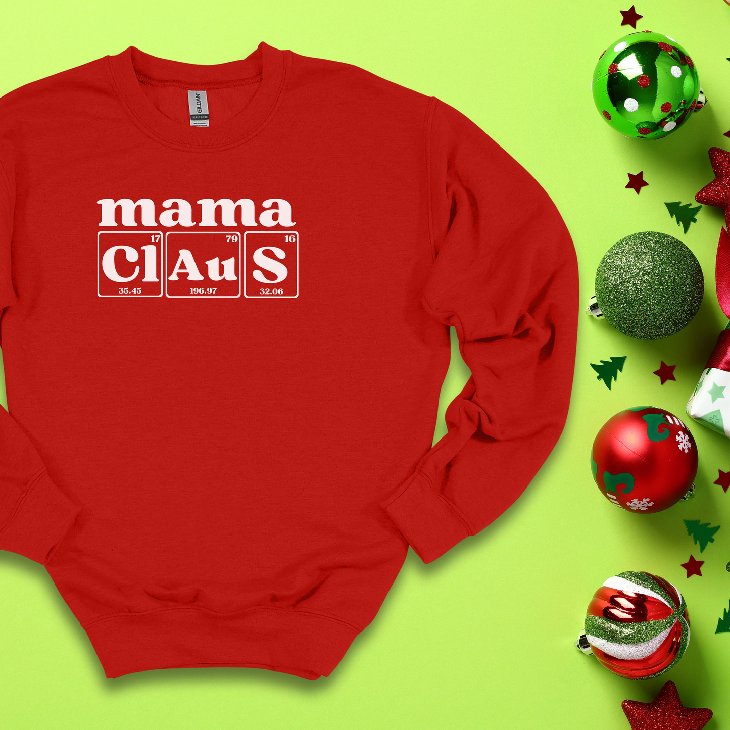 Mama Claus Crewneck Sweatshirt, Christmas Crewneck Sweatshirt, Christmas Sweathirt, Holiday Sweatshirt