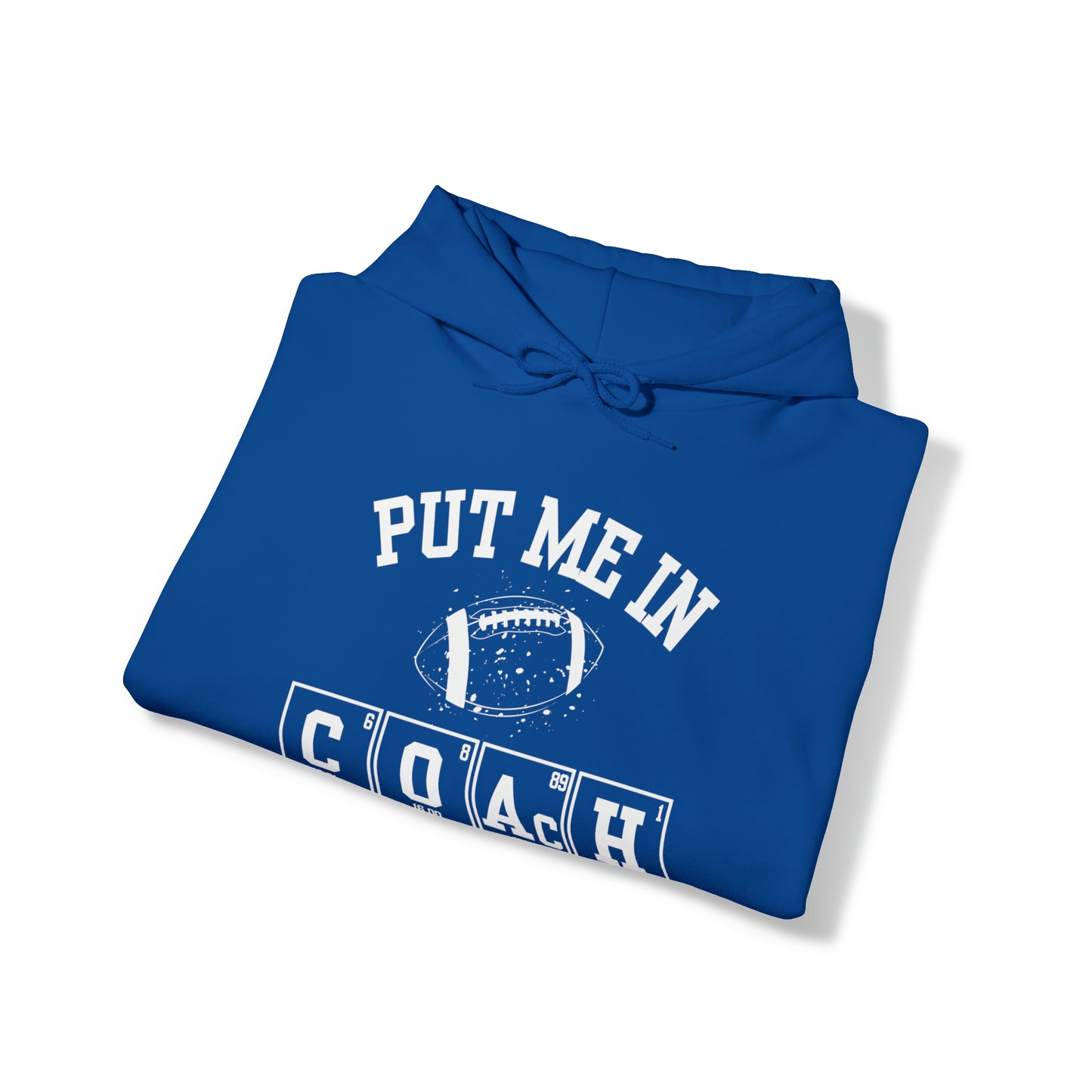 ADULT - Put Me in Coach Hooded Sweatshirt - Football Game Day Science Hoodie