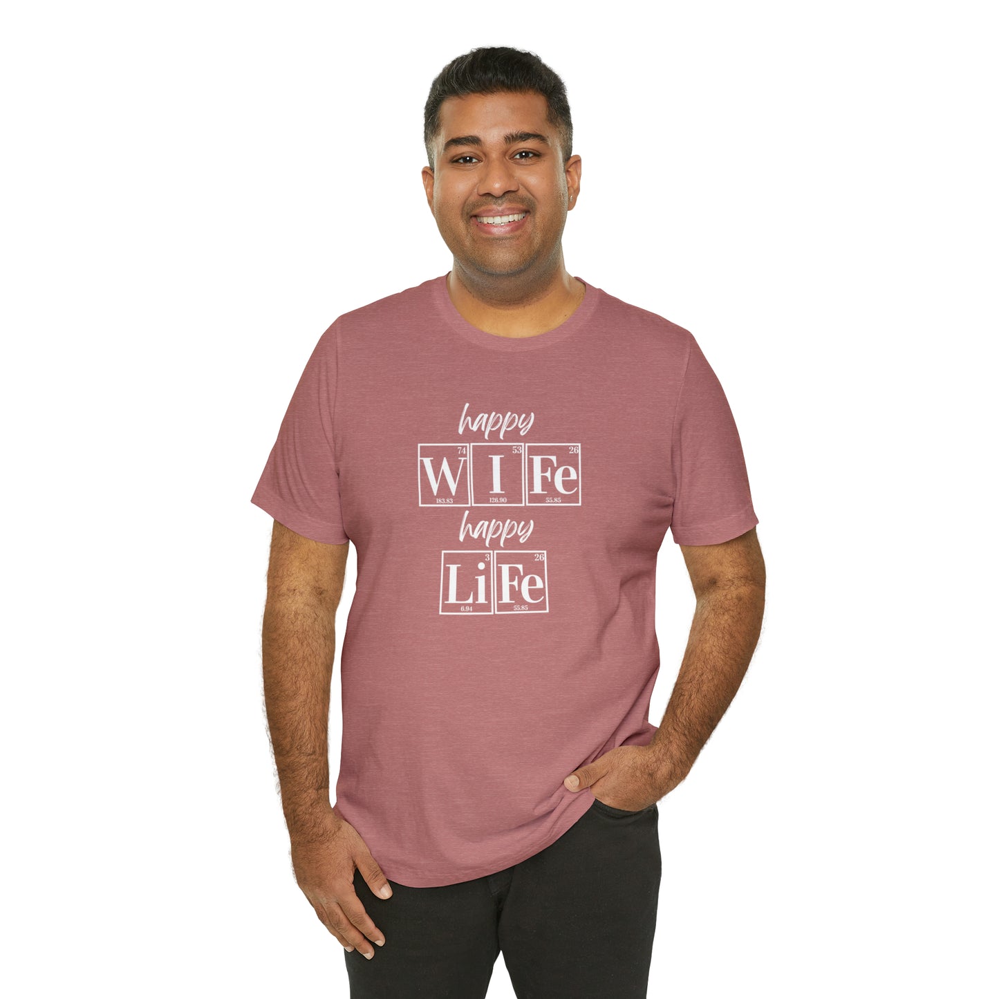 Happy Wife Happy Life Shirt, Marriage Shirt, Marriage shirt, Periodic Table Humor, Science-Themed Tee, Chemistry of Love
