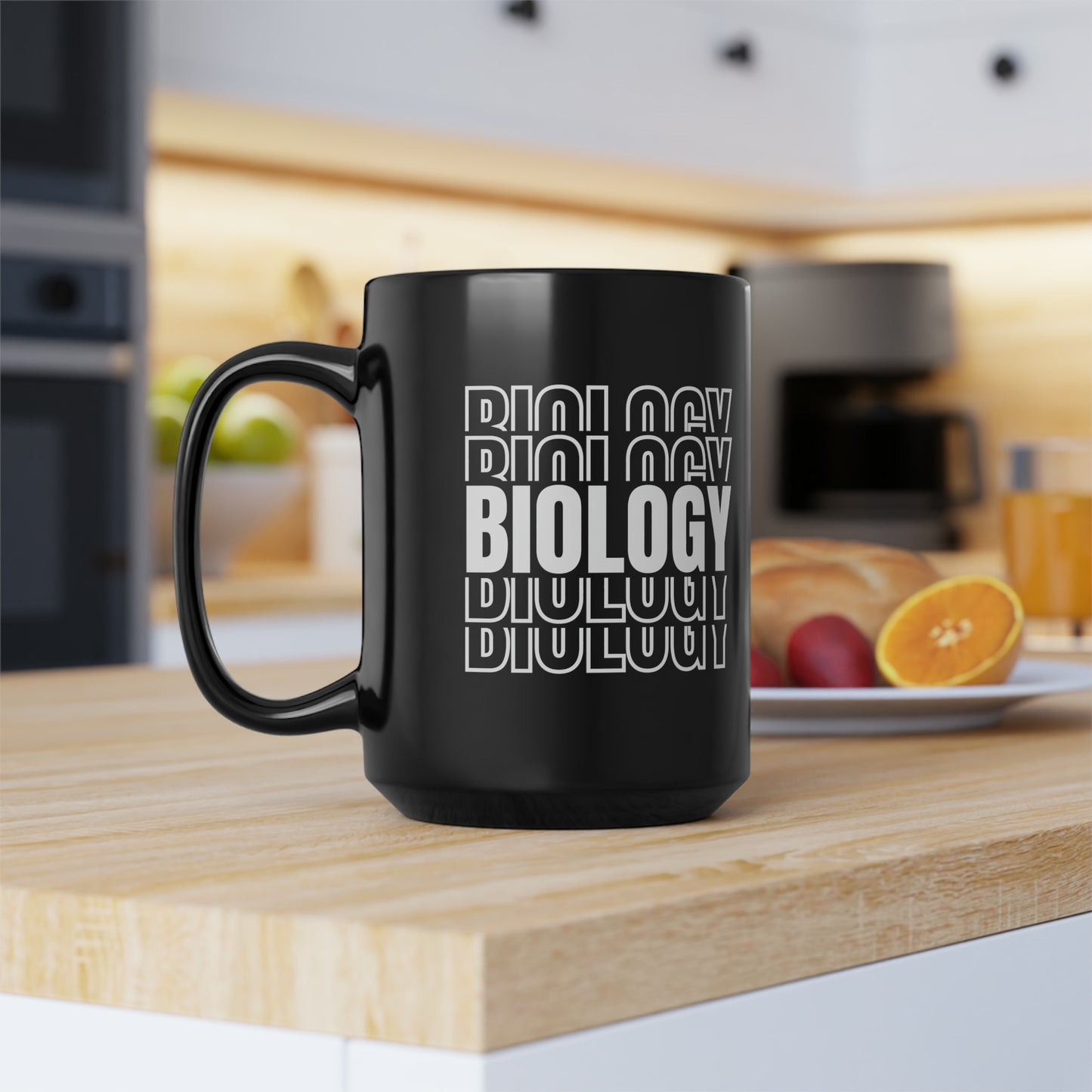 15oz - Biology Science Mug - Black