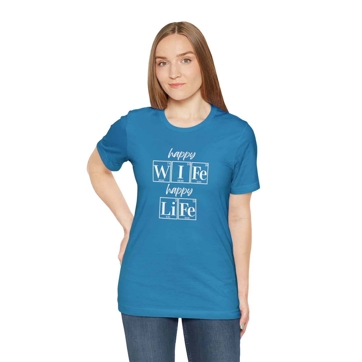 Happy Wife Happy Life Shirt, Marriage Shirt, Marriage shirt, Periodic Table Humor, Science-Themed Tee, Chemistry of Love