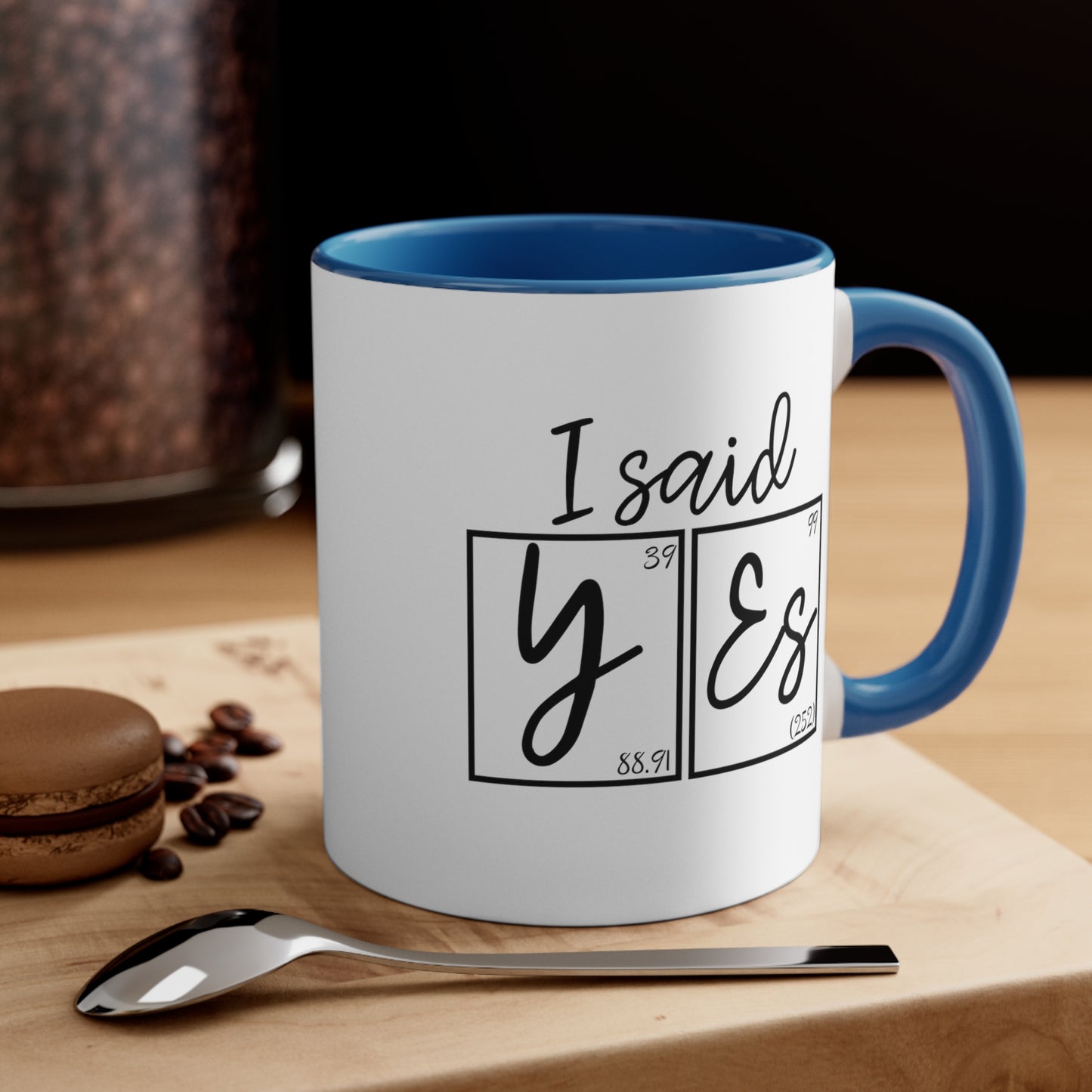 11oz - I Said Yes! Engagement Announcement Science Mug