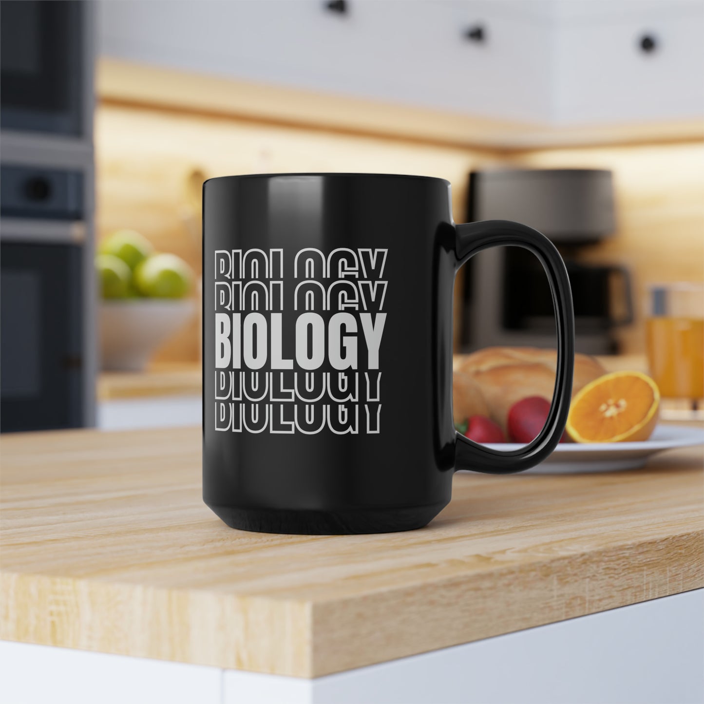 15oz - Biology Science Mug - Black