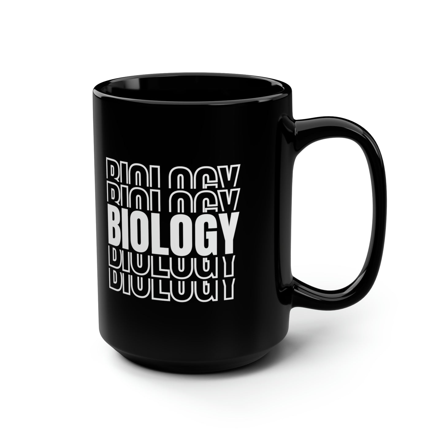 15oz - Biology Science Mug - Black