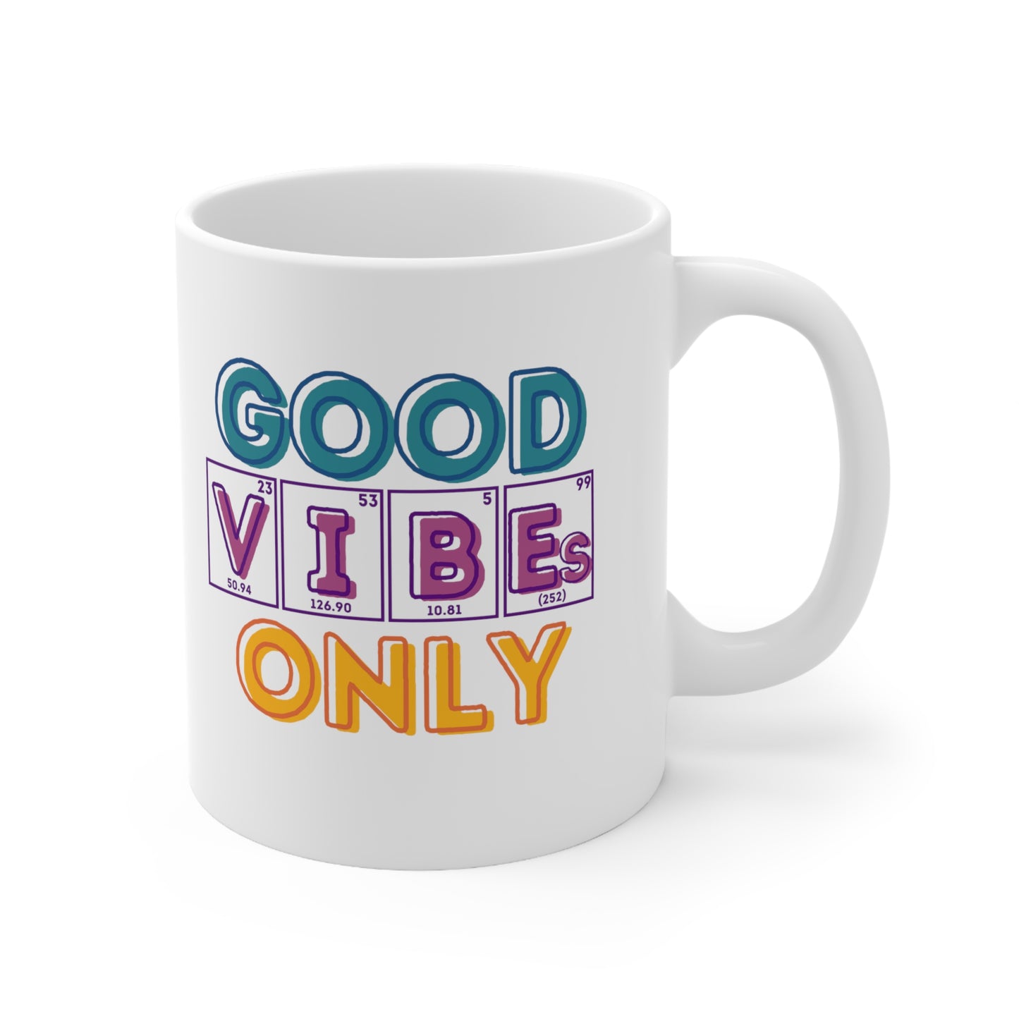 11 oz - Good Vibes Only Retro Science Mug