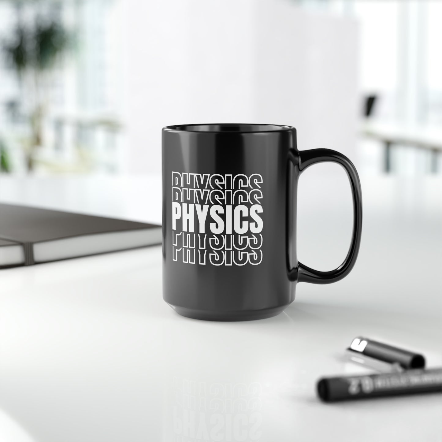 15oz - Physics Science Mug - Black