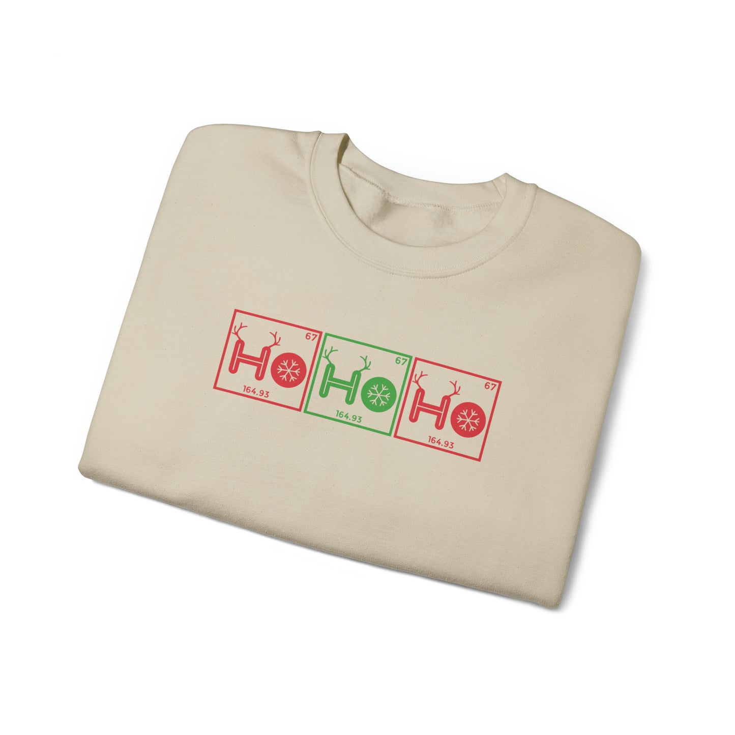 Ho Ho Ho Chemistry Crewneck Sweatshirt, Christmas Holiday Sweater, Periodic Table, Scientist Gift, Science Teacher Gift, Breaking Bad