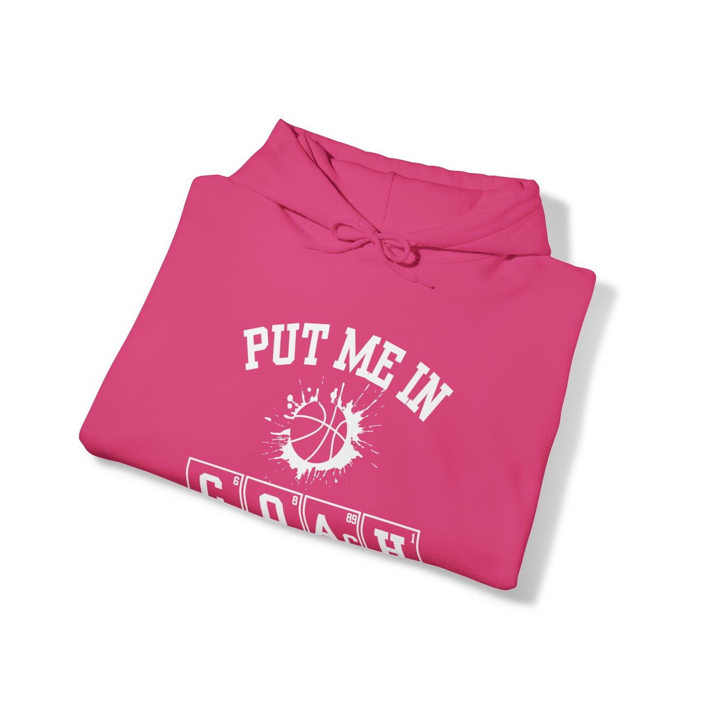 ADULT - Put Me in Coach Hooded Sweatshirt - Basketball Game Day Hoodie