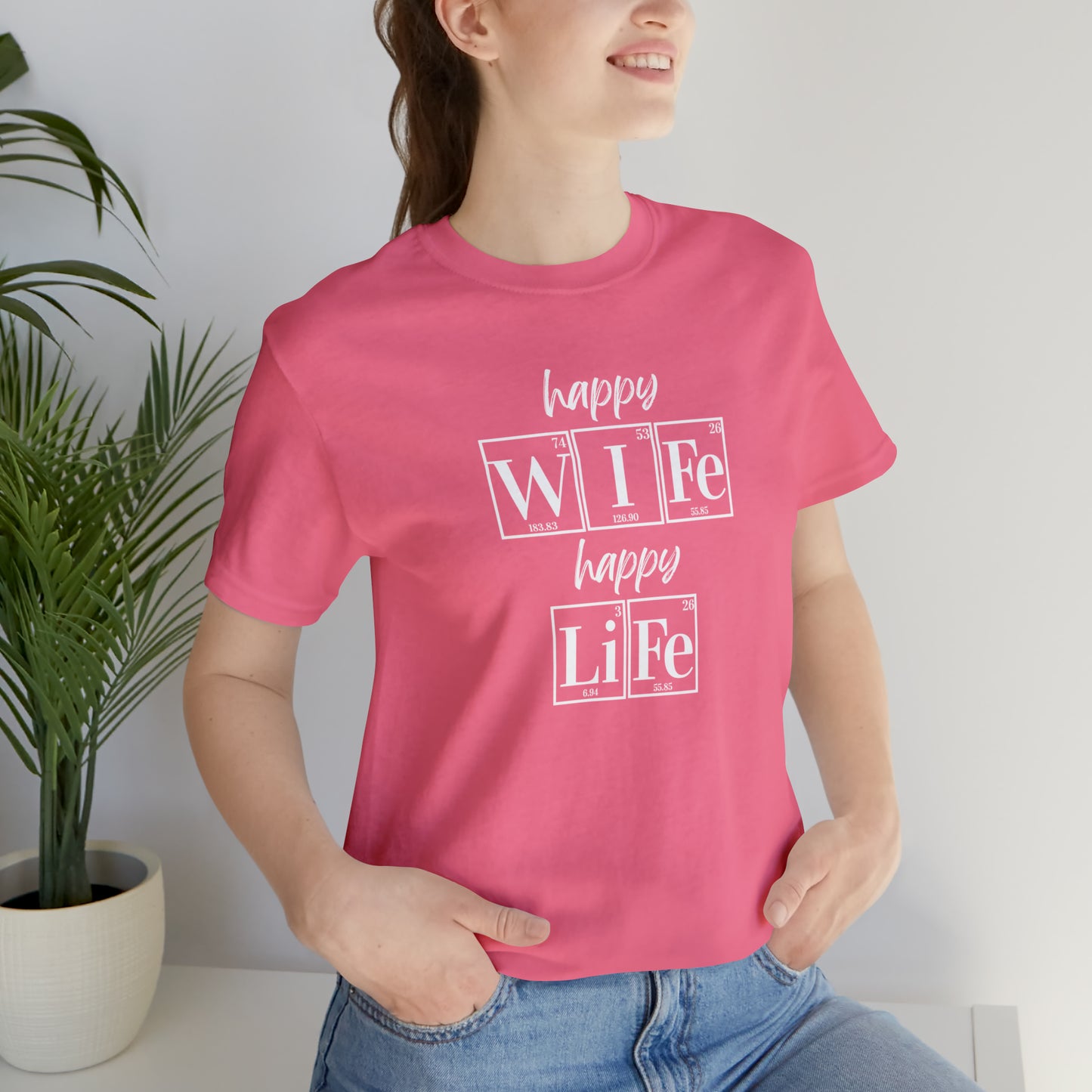 Happy Wife Happy Life Shirt, Marriage Shirt, Marriage shirt, Periodic Table Humor, Science-Themed Tee, Chemistry of Love