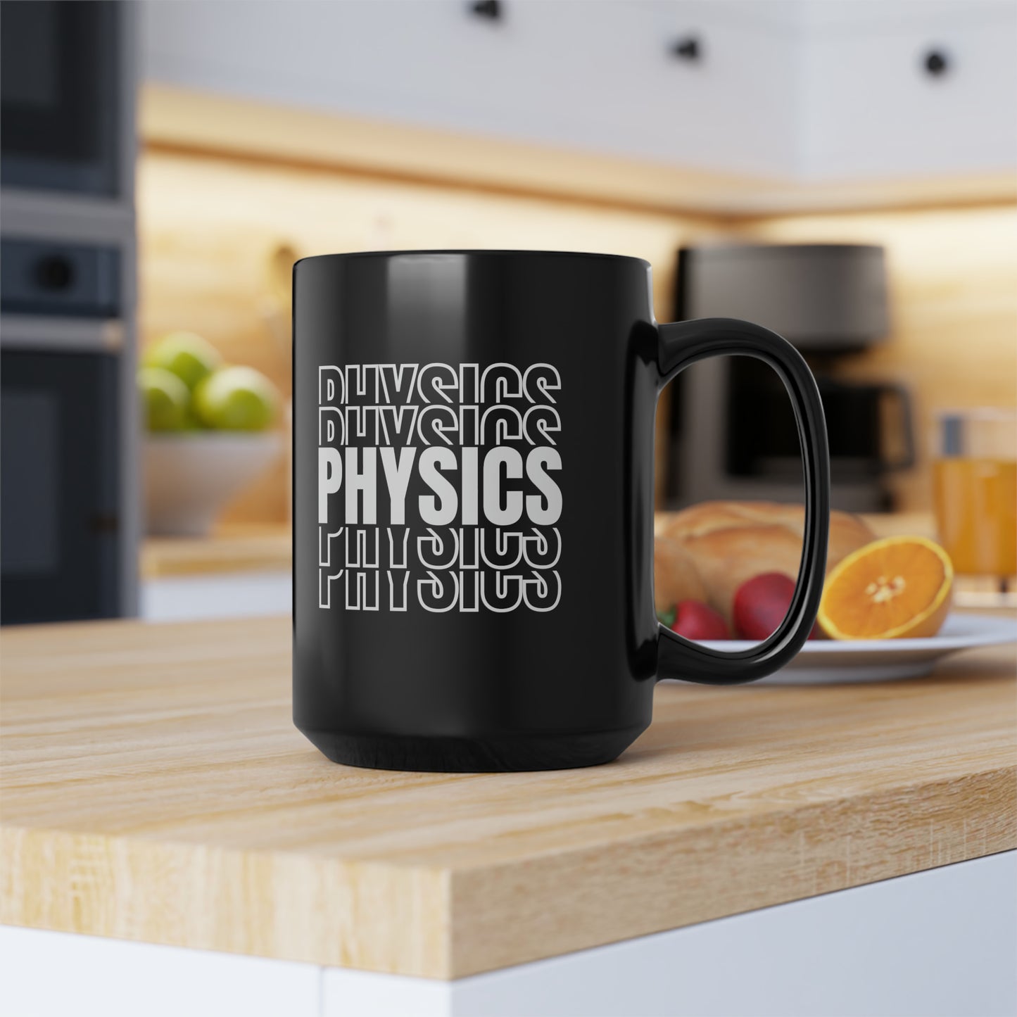 15oz - Physics Science Mug - Black