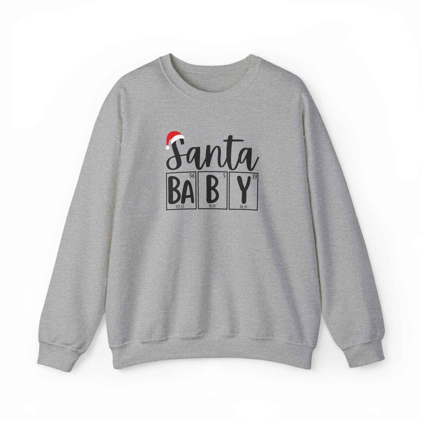 Santa Baby Chemistry Crewneck Sweatshirt, Christmas Holiday Sweater, Periodic Table, Scientist Gift, Science Teacher Gift, Breaking Bad