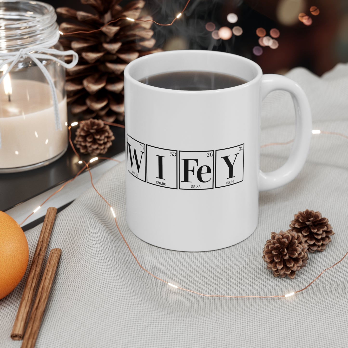 11oz - Science Coffee Mug, Wifey Coffee Mug, Wifey Mug, Chemistry Gift, Scientist Gift