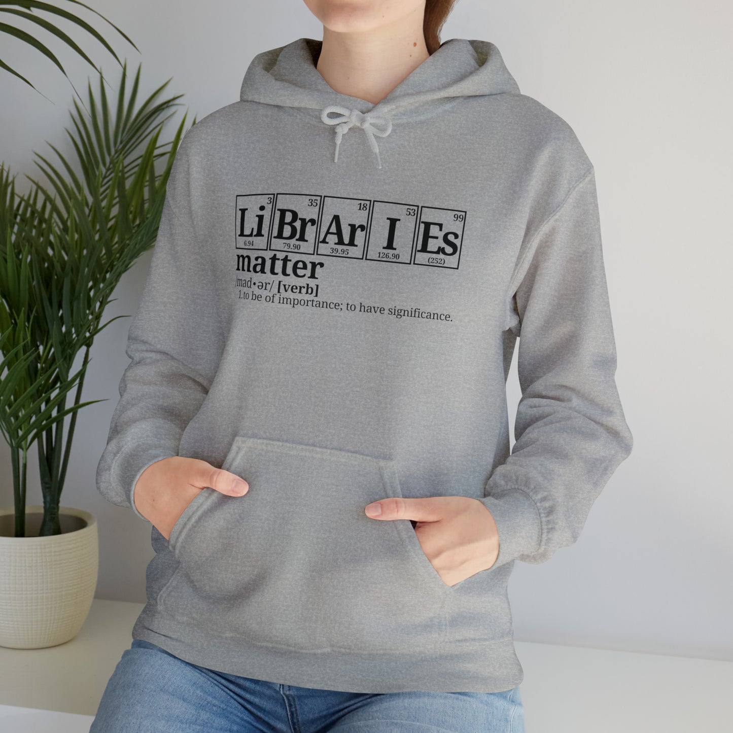 Libraries Matter Hooded Sweatshirt, Libraries Matter Hoodie, Librarian Hoodie, Librarian Sweatshirt