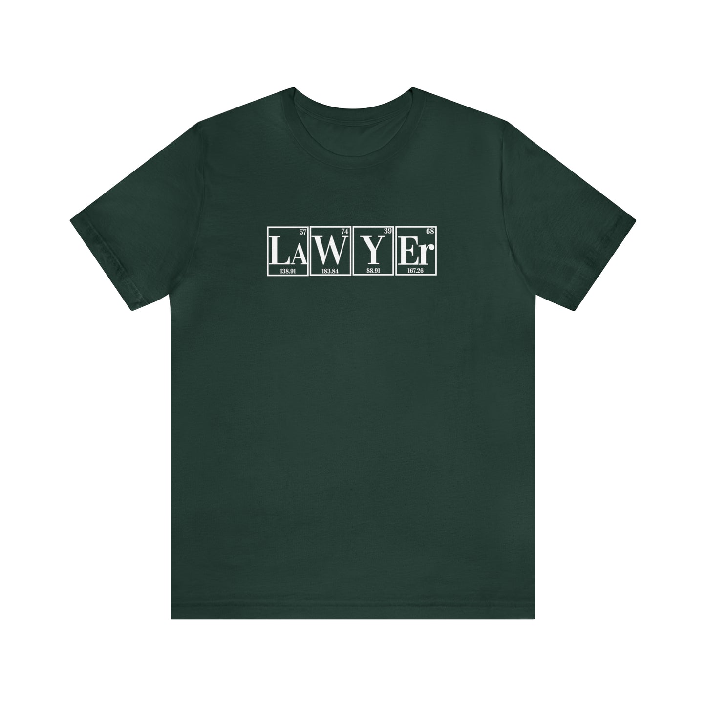 Lawyer Shirt, Science Shirt, Periodic Table Humor ,Legal Fashion, Science-Themed tee