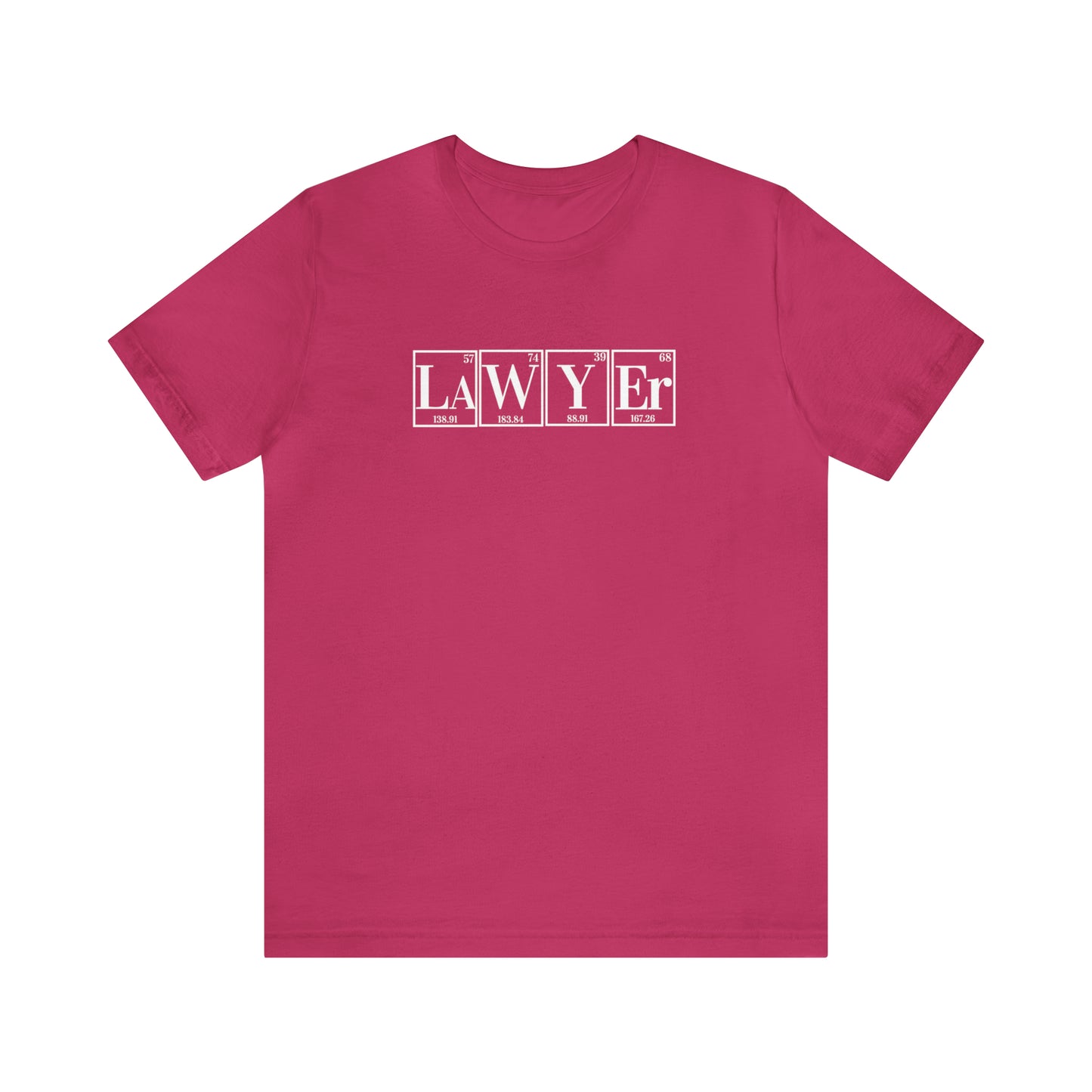Lawyer Shirt, Science Shirt, Periodic Table Humor ,Legal Fashion, Science-Themed tee