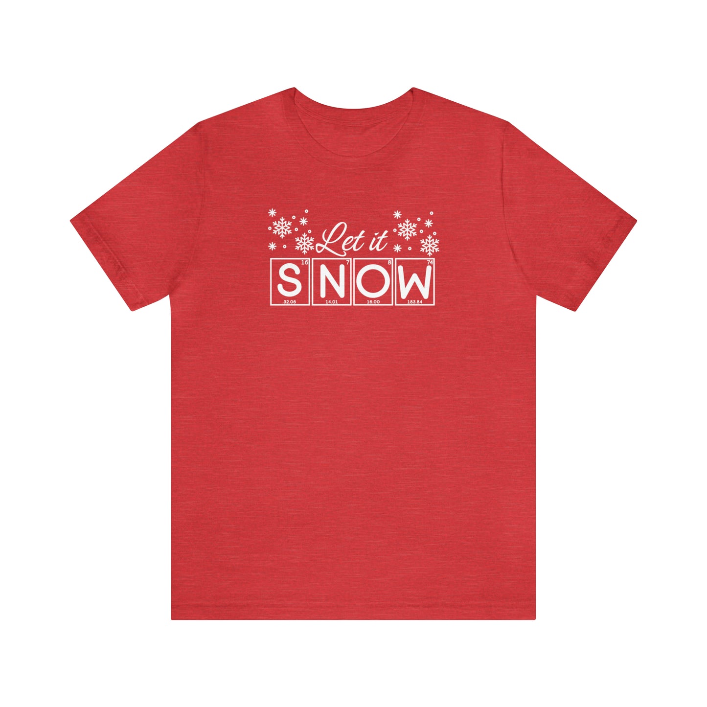 Let it Snow Science Christmas Shirt, Christmas T-Shirt, Holiday T-Shirt, Science Holiday Shirt