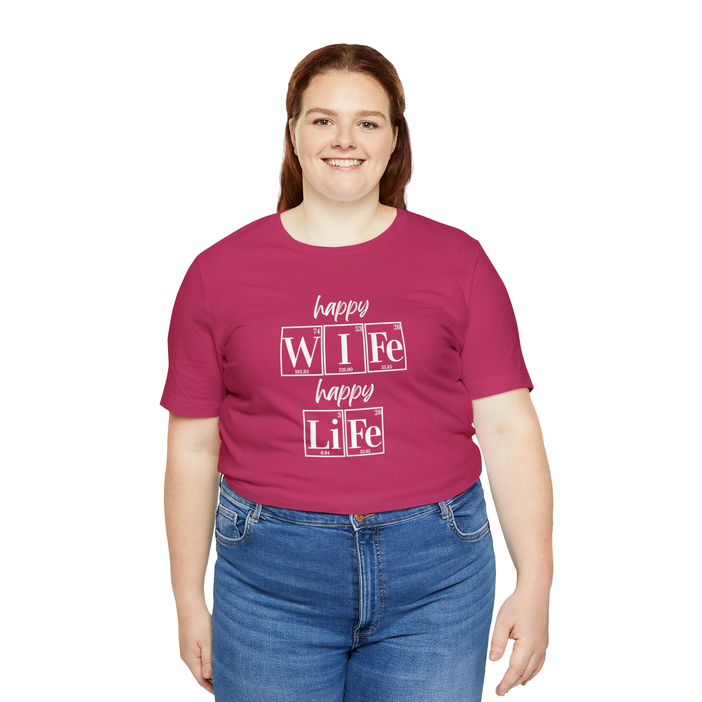 Happy Wife Happy Life Shirt, Marriage Shirt, Marriage shirt, Periodic Table Humor, Science-Themed Tee, Chemistry of Love